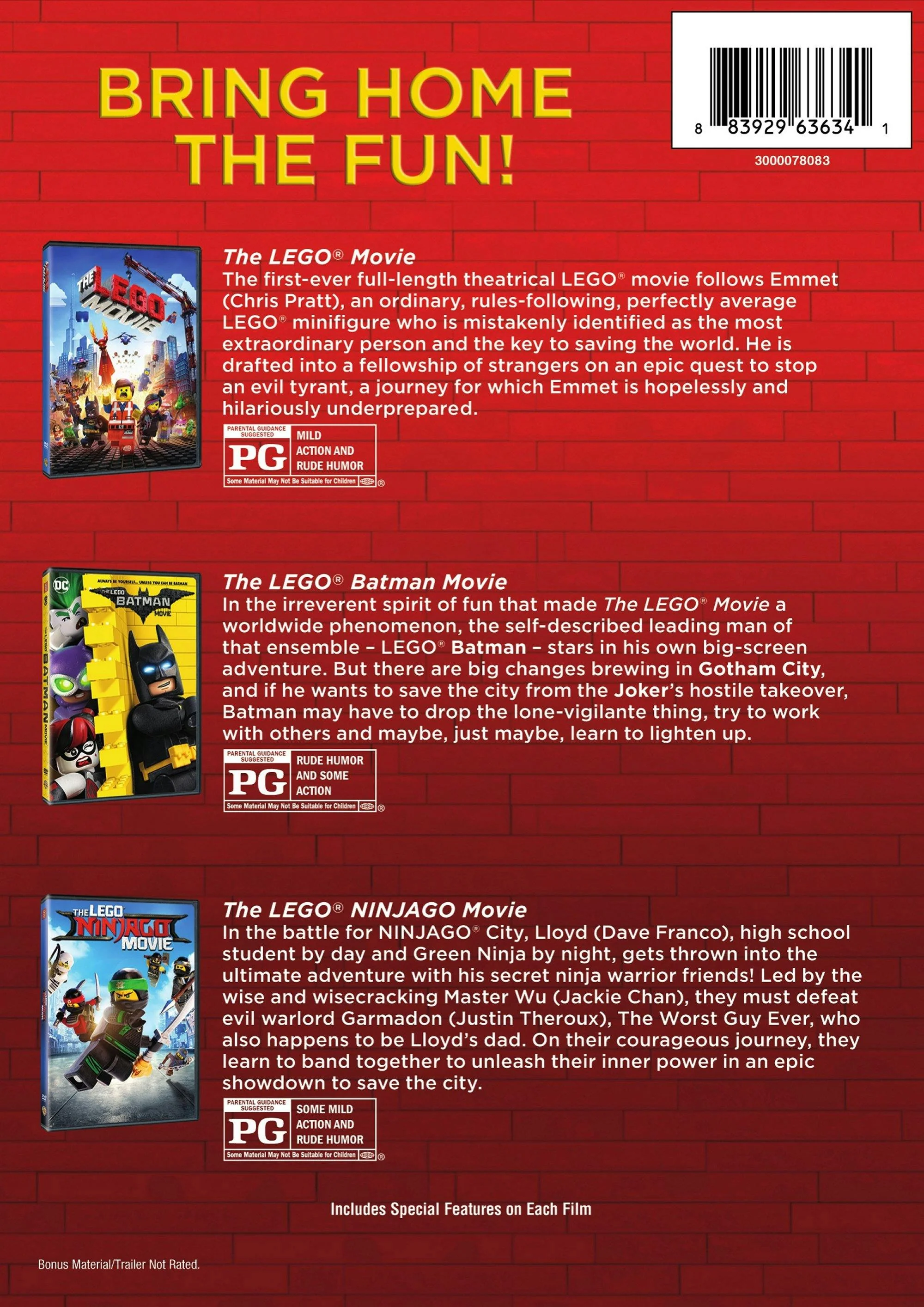 The LEGO Movie Collection (Box Set) [DVD] - Image 2