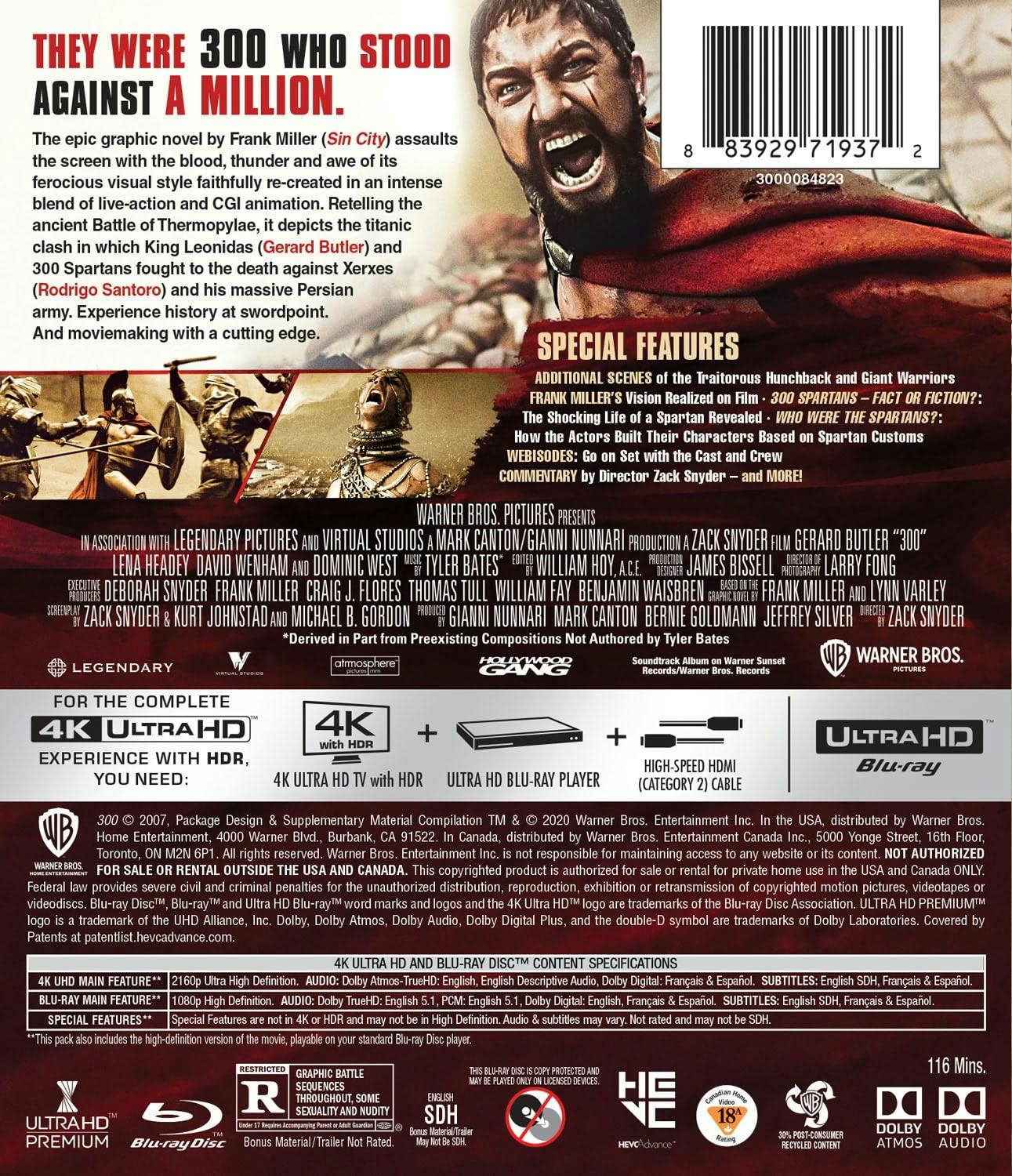 300 (4K Ultra HD + Blu-ray) [UHD] - Image 3