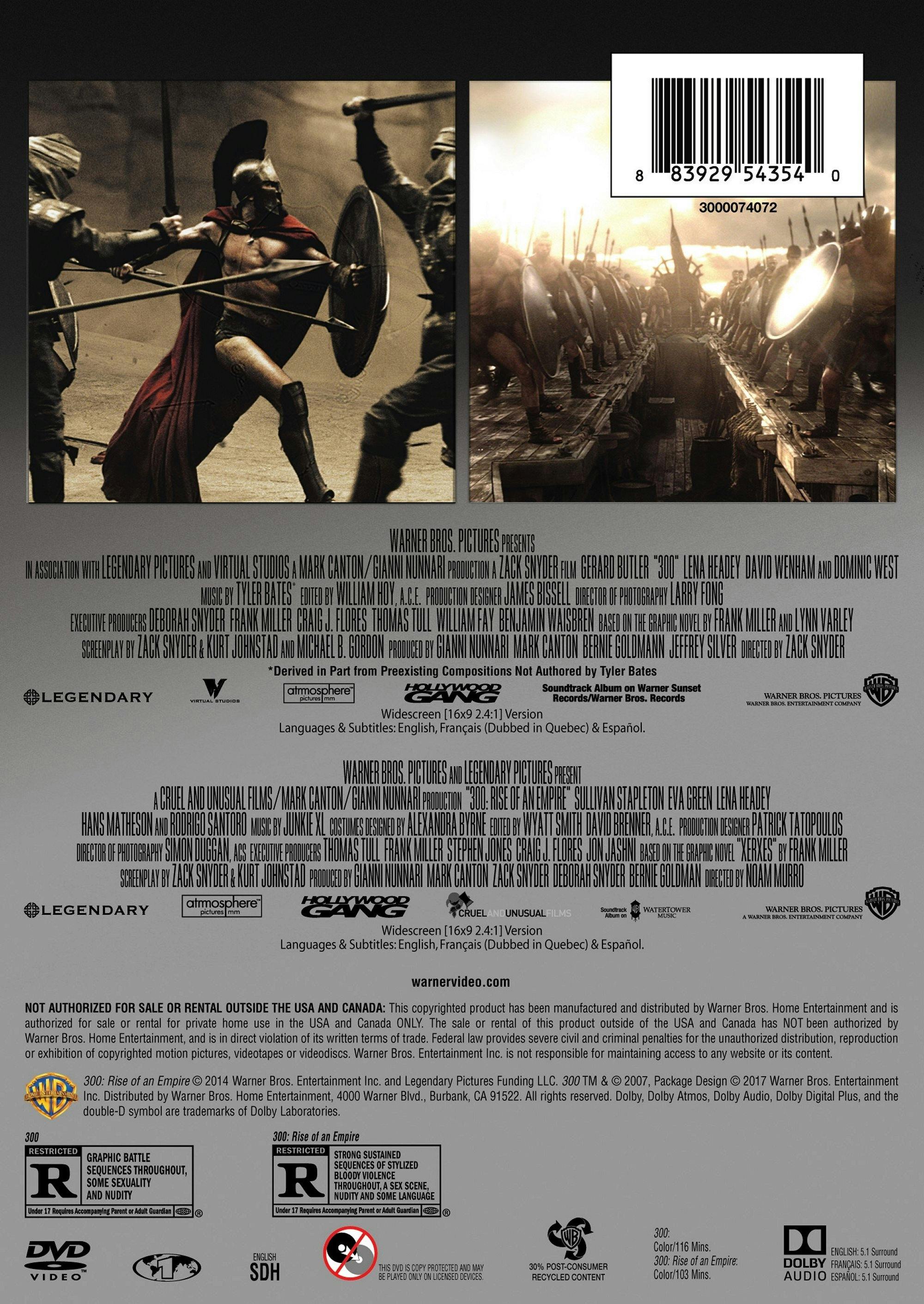 300/300: Rise of an Empire (DVD Double Feature) [DVD] - Image 2