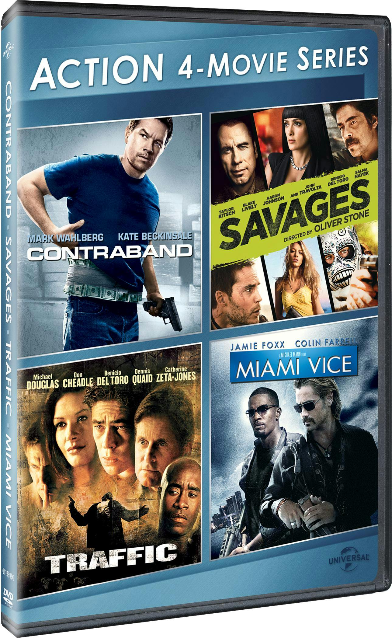 4-Movie Action Collection (Contraband / Savages / Traffic / Miami Vice) [DVD] - Image 2