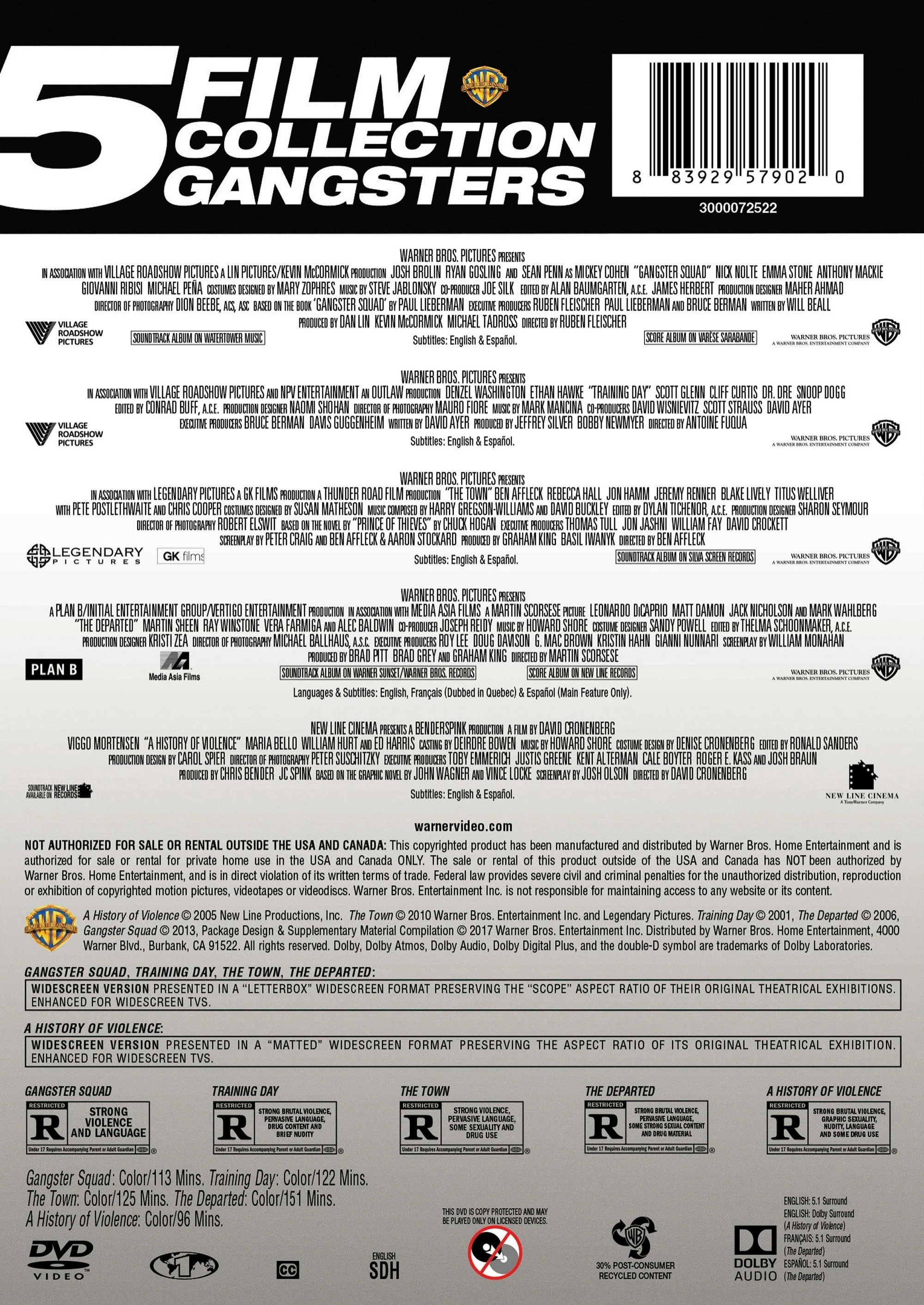 Gangsters - 5-film Collection (Box Set) [DVD] - Image 2