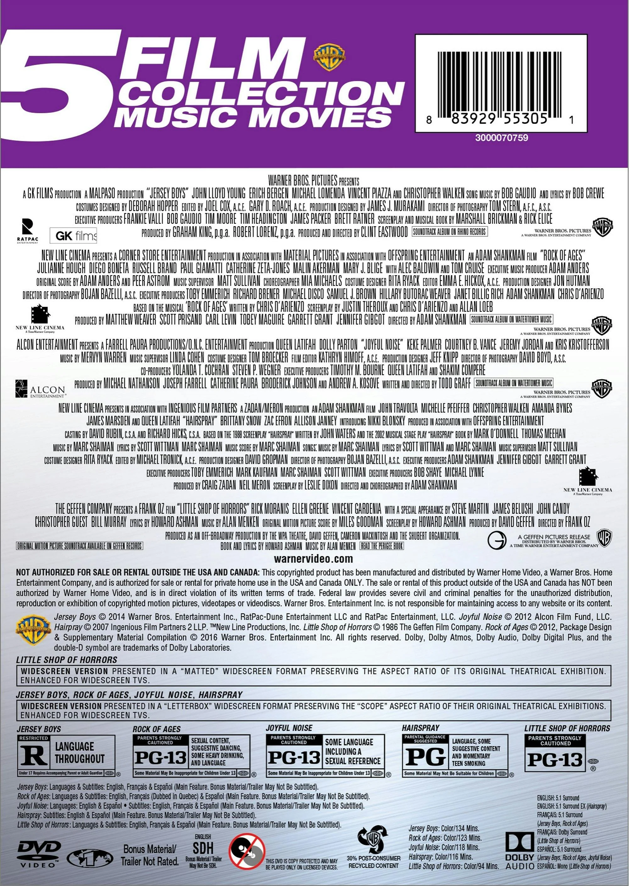 Music Movies Collection (Box Set) [DVD] - Image 2
