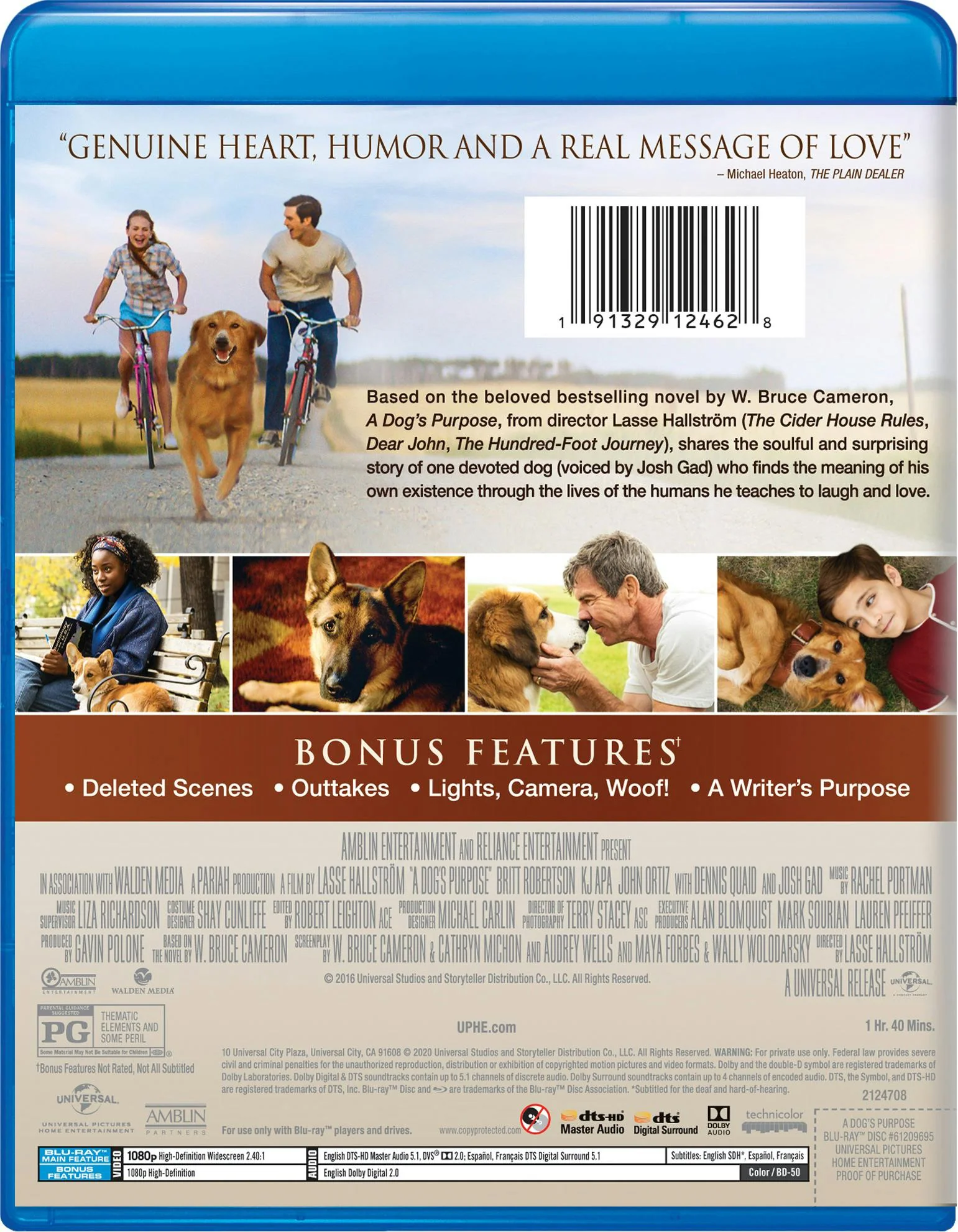 A Dog's Purpose (Blu-ray New Box Art) [Blu-ray] - Image 2