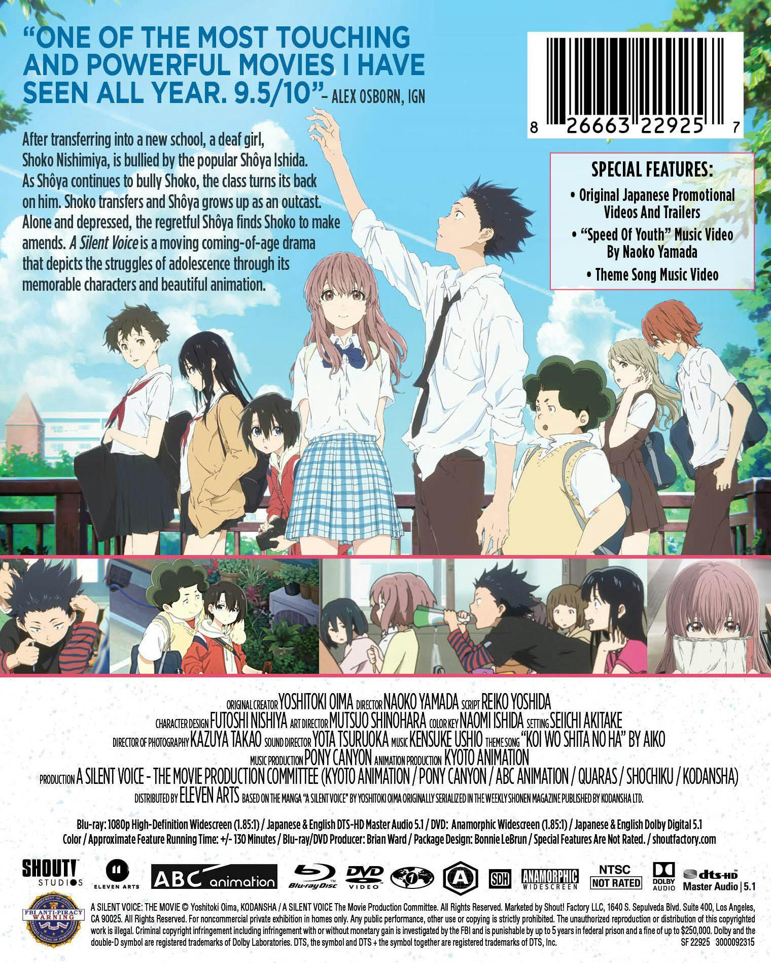 A Silent Voice: The Movie - Limited Edition Steelbook Blu-ray + DVD [Blu-ray] - Image 3