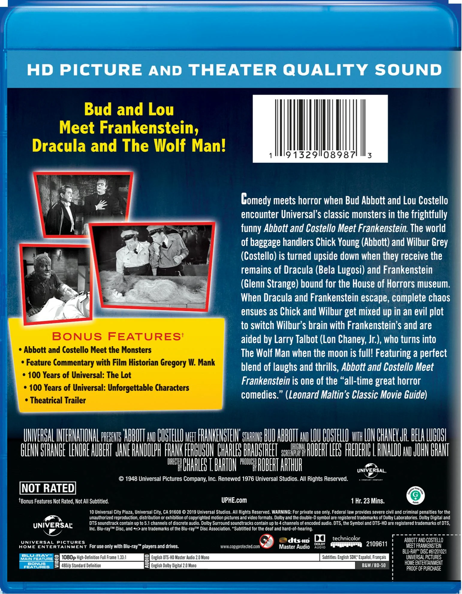 Abbott and Costello Meet Frankenstein (Blu-ray New Box Art) [Blu-ray] - Image 2