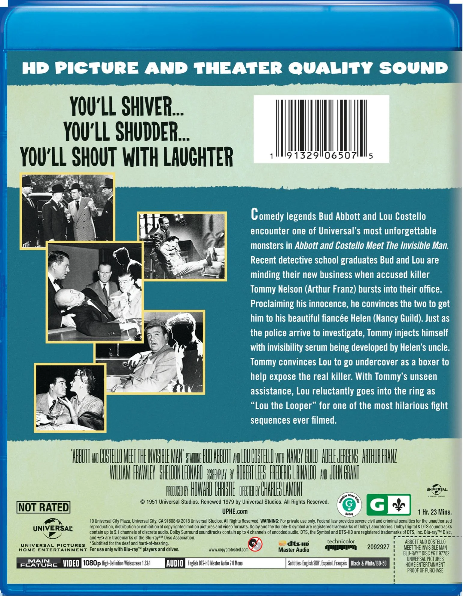 Abbott and Costello Meet the Invisible Man [Blu-ray] - Image 2