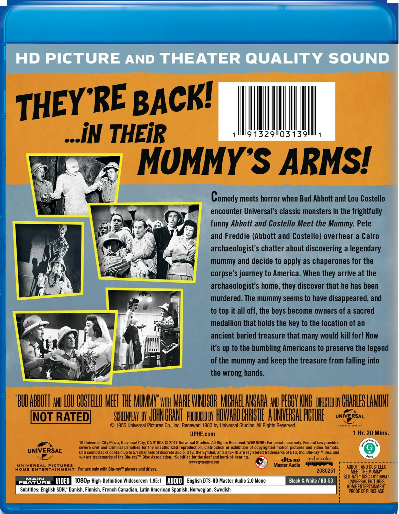 Abbott and Costello Meet the Mummy [Blu-ray] - Image 2