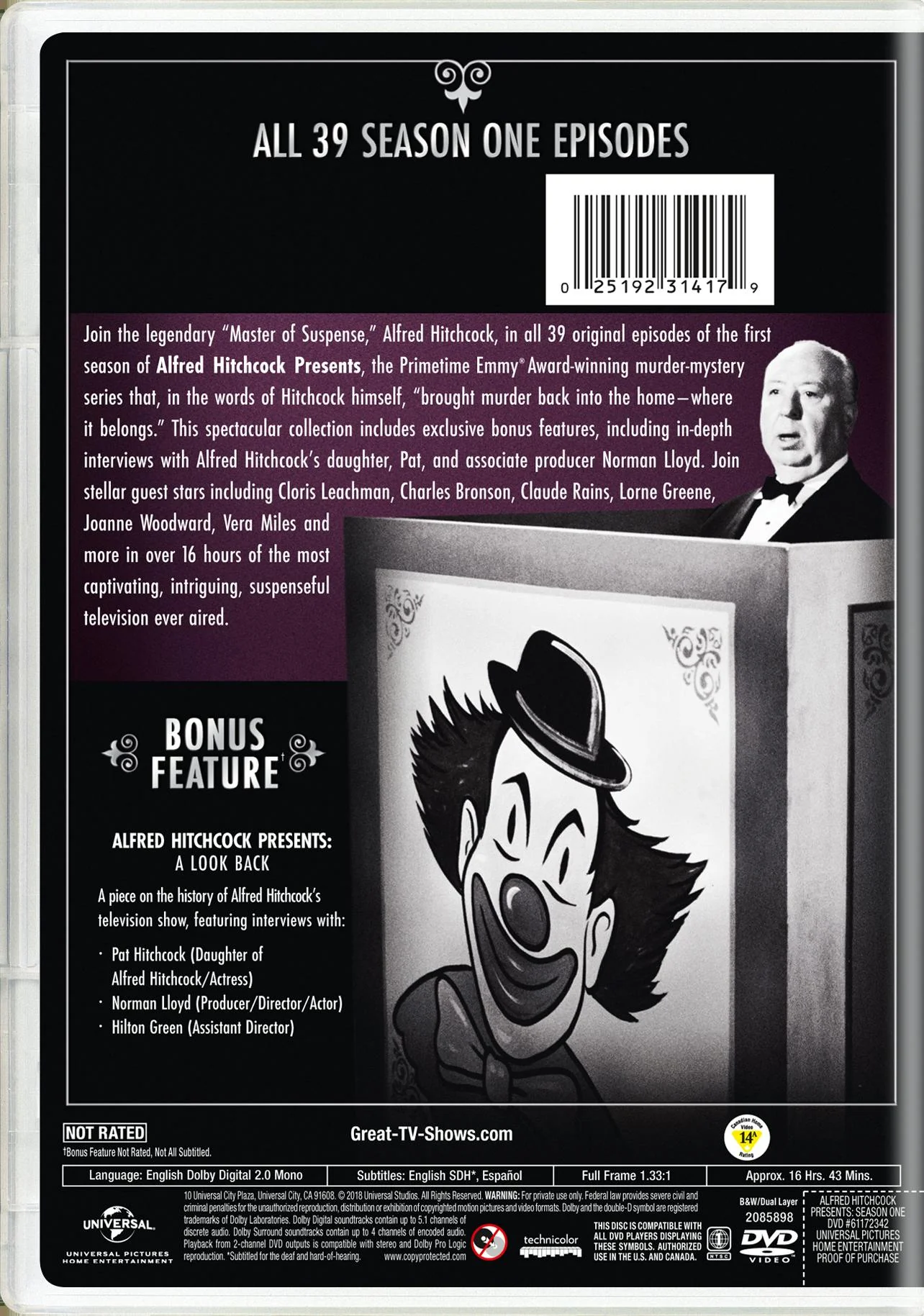 Alfred Hitchcock Presents: Season 1 (DVD New Box Art) [DVD] - Image 2