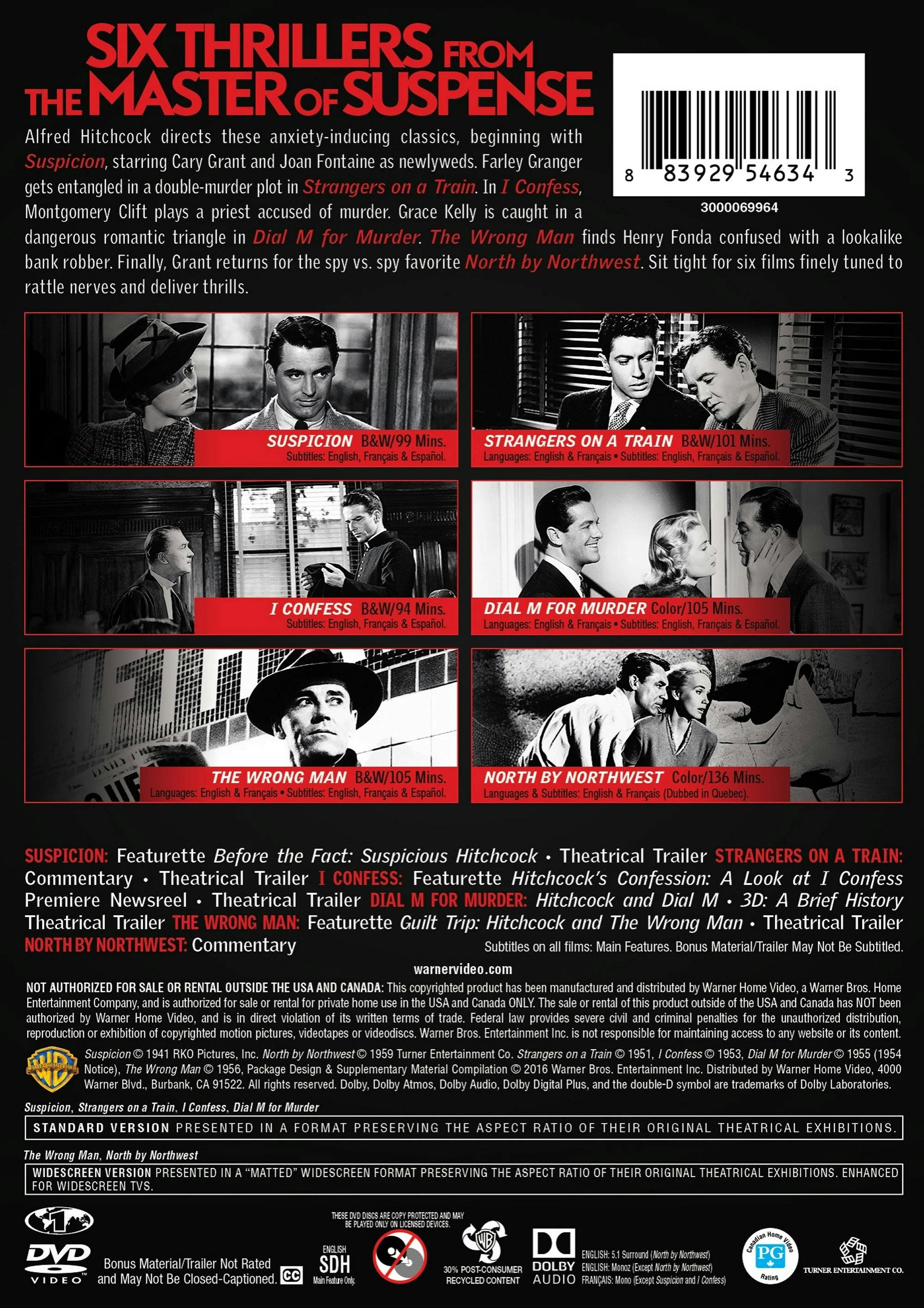 Alfred Hitchcock Suspense Collection (Box Set) [DVD] - Image 2