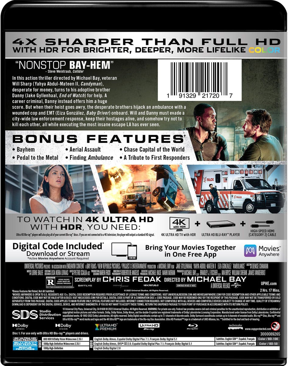 Ambulance (4K Ultra HD + Blu-ray) [UHD] - Image 3
