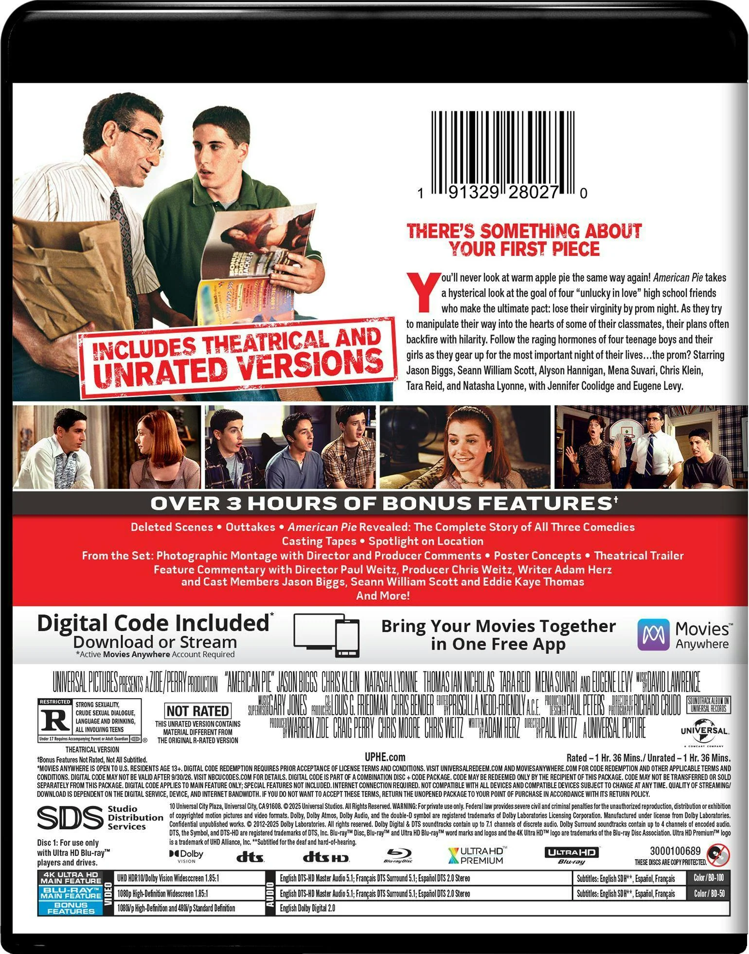 American Pie - Unrated 4K Ultra HD + Blu-ray + Digital (4K Ultra HD + Blu-ray + Digital) [UHD] - Image 3
