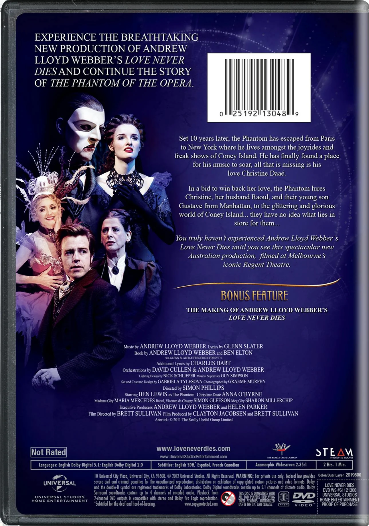Andrew Lloyd Webber's Love Never Dies [DVD] - Image 2