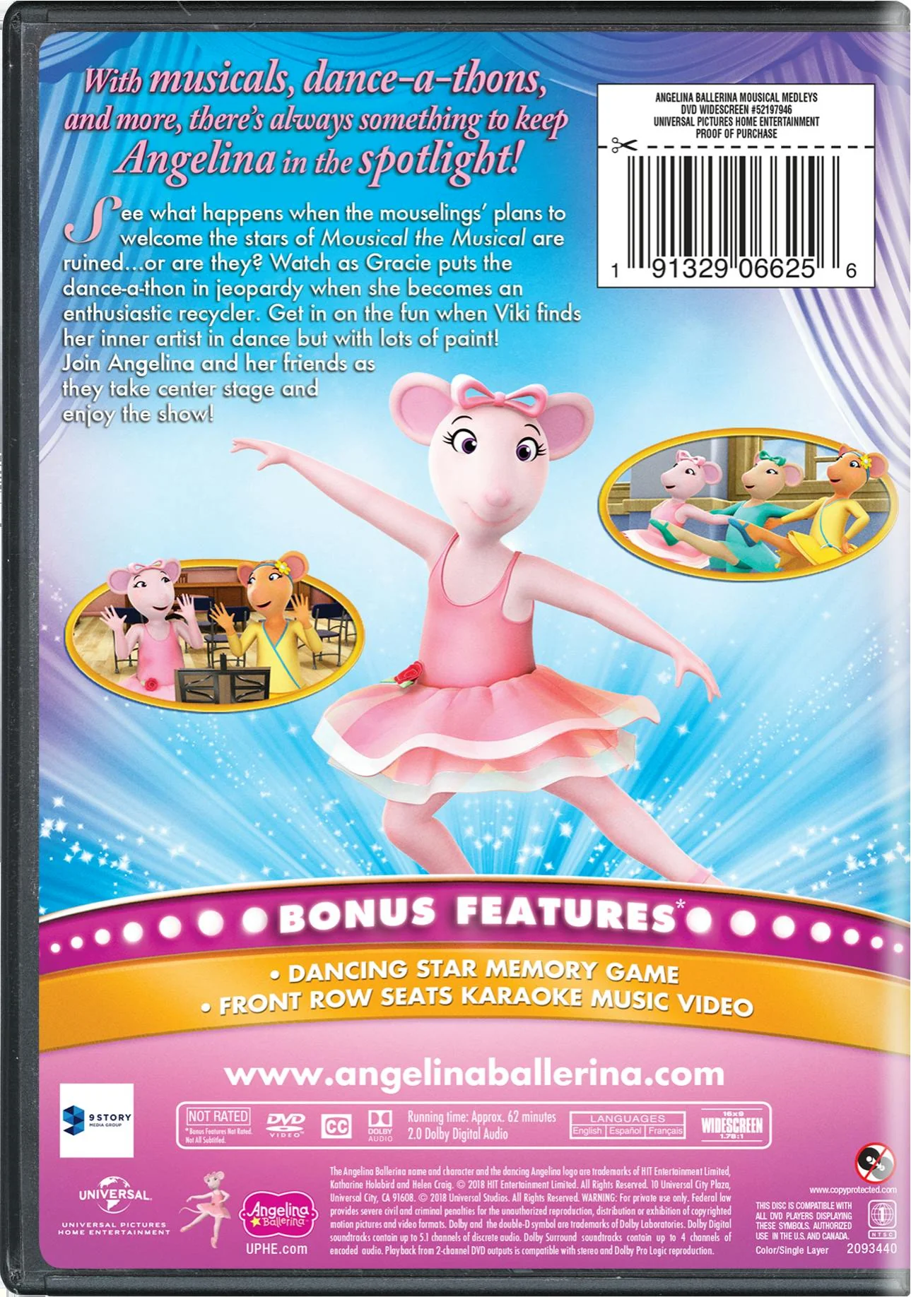Angelina Ballerina: Musical Medleys [DVD] - Image 2