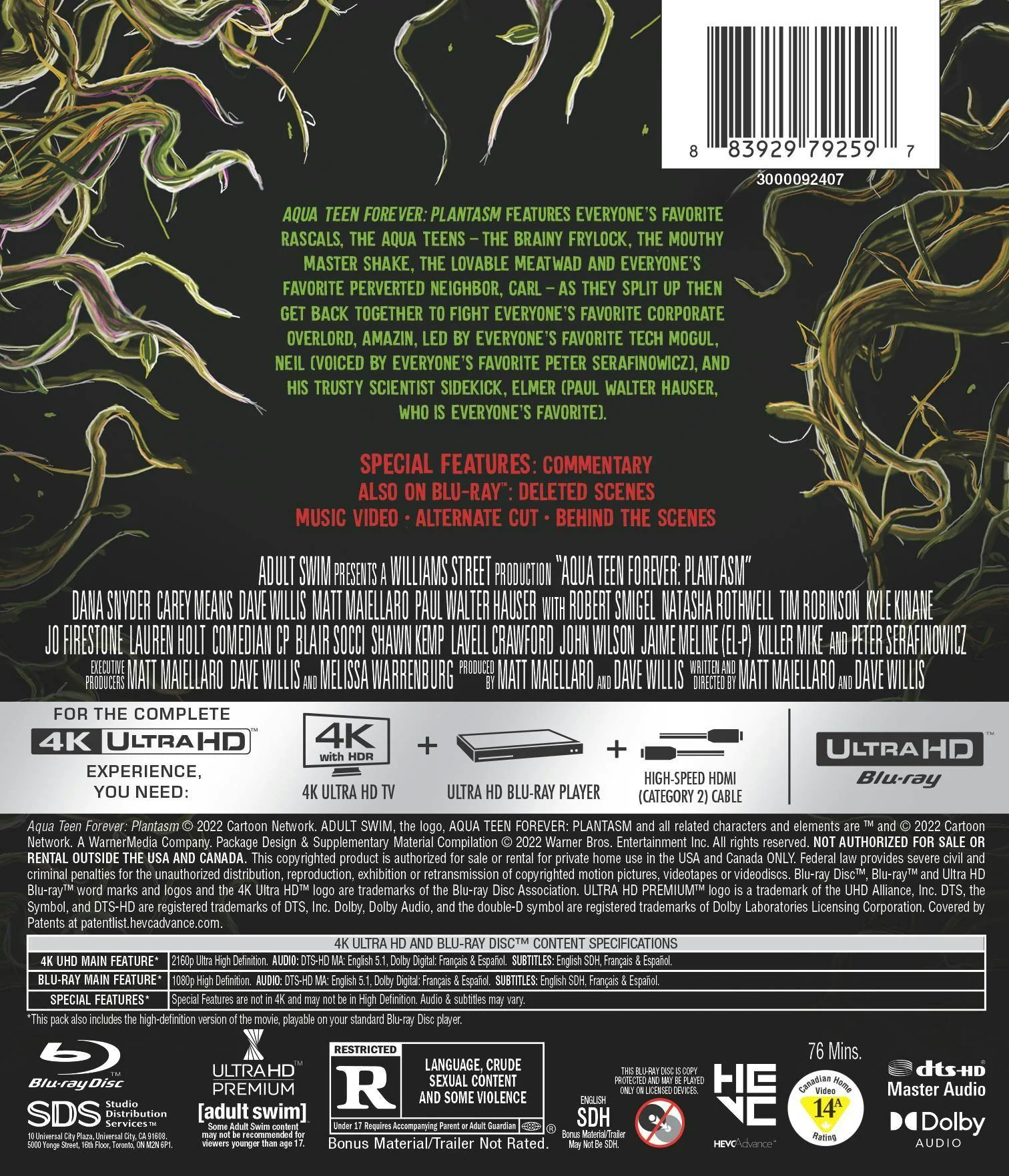 Aqua Teen Forever: Plantasm (4K Ultra HD + Blu-ray + Digital Download) [UHD] - Image 3