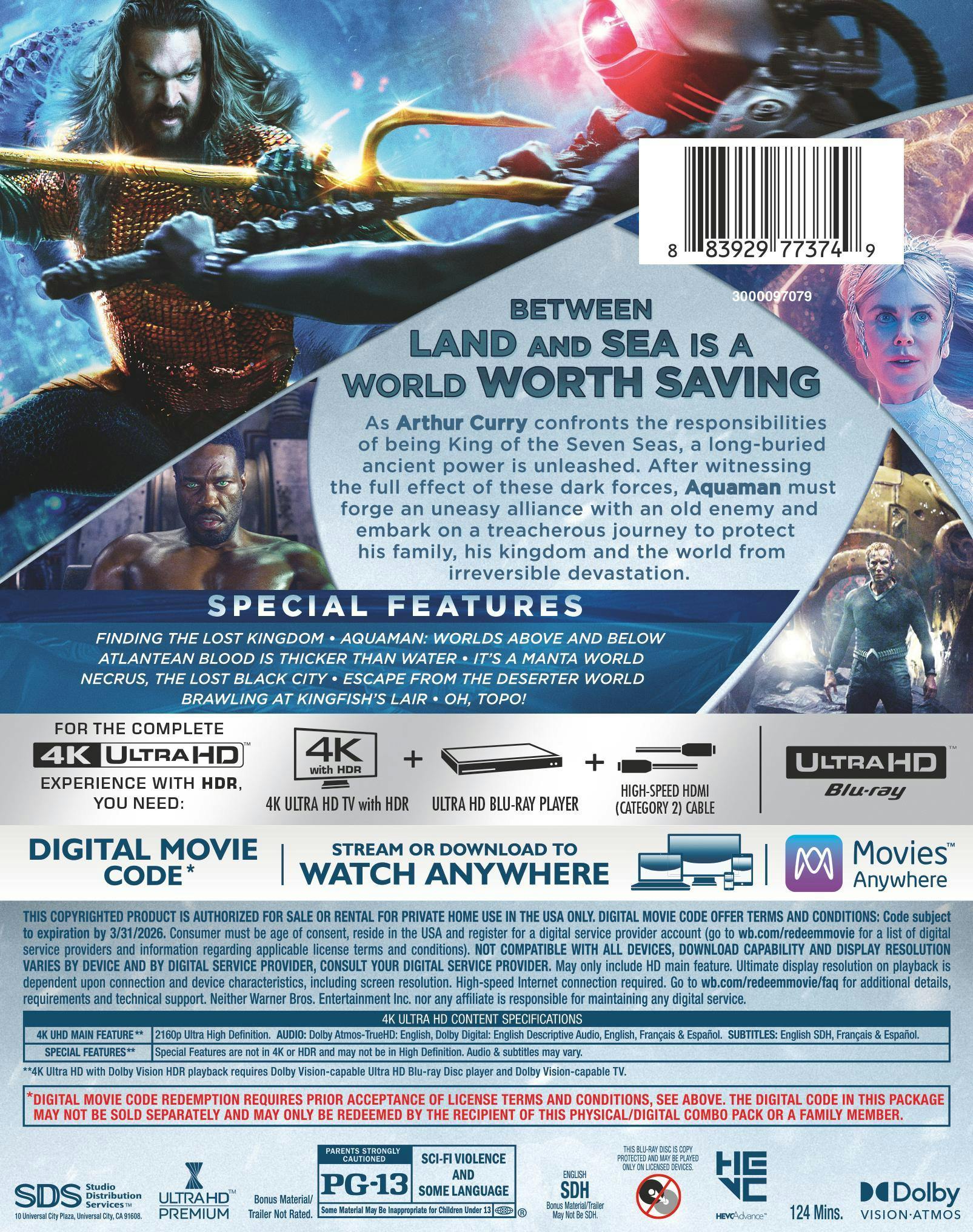 Aquaman and the Lost Kingdom (4K Ultra HD) [UHD] - Image 3