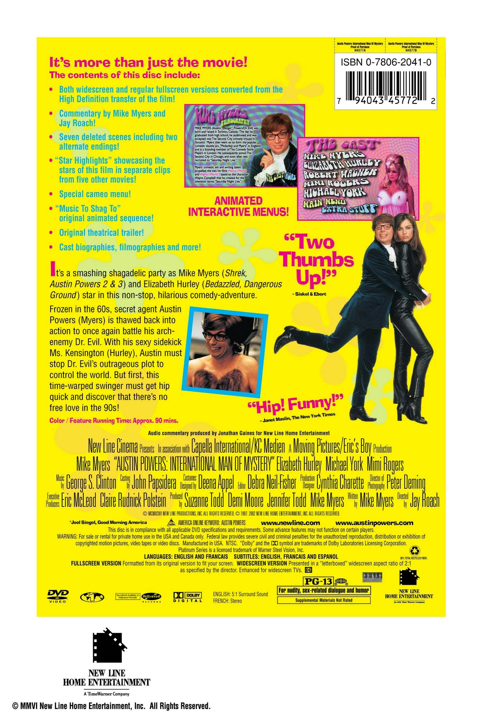 Austin Powers: International Man of Mystery (DVD Platinum Series) [DVD] - Image 3
