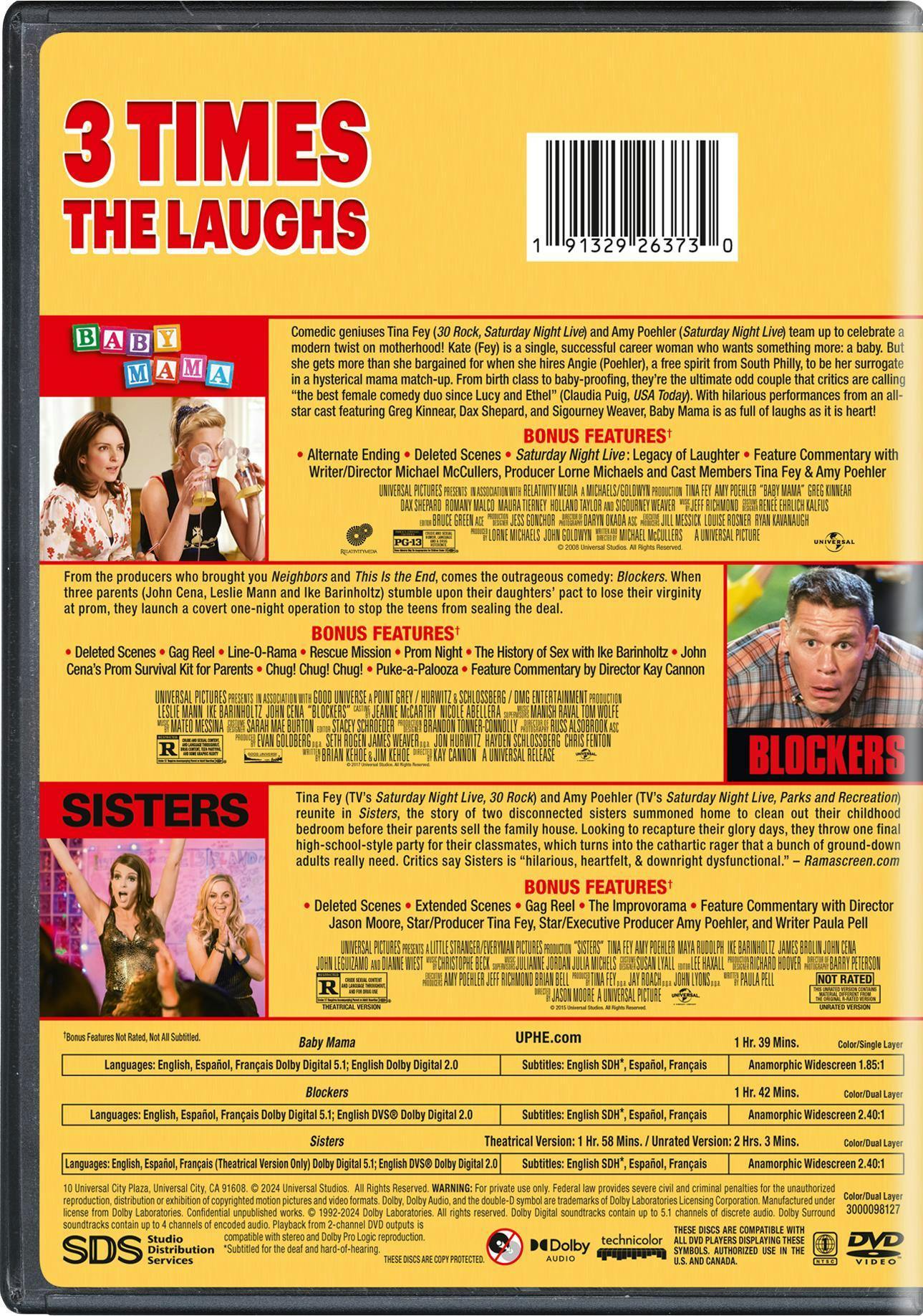 Baby Mama / Blockers / Sisters 3-Movie Collection [DVD] - Image 3