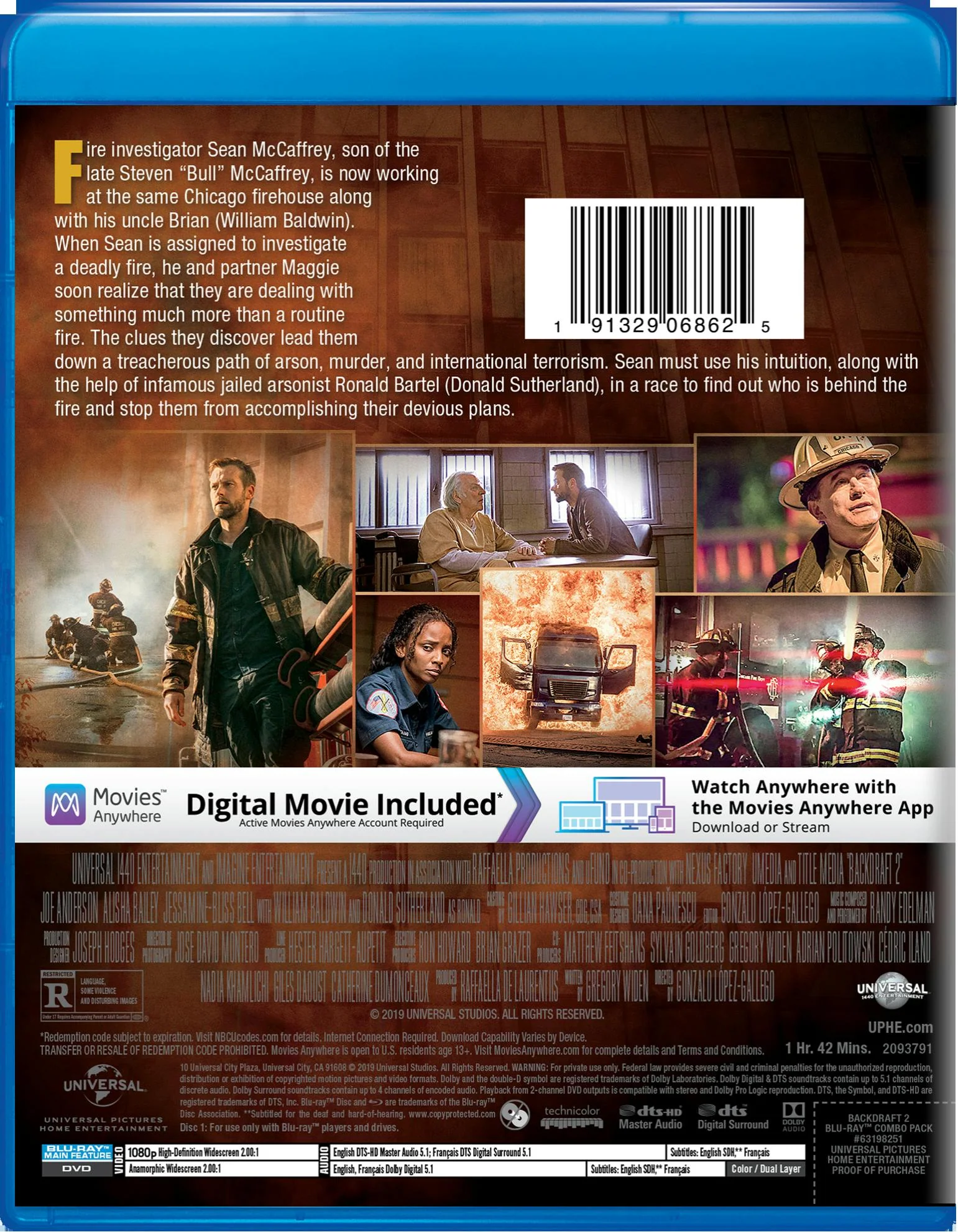 Backdraft 2 (DVD + Digital) [Blu-ray] - Image 2