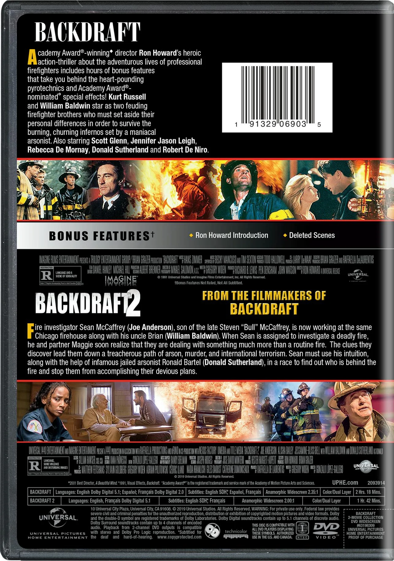 Backdraft: 2-Movie Collection (DVD Double Feature) [DVD] - Image 2