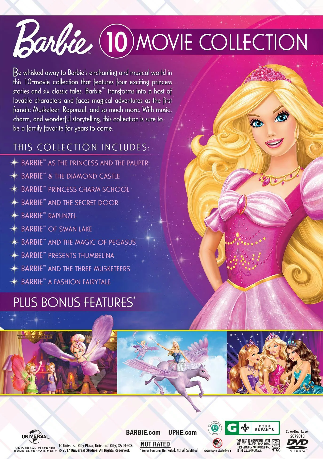 Barbie: 10-movie Classic Princess Collection (Box Set) [DVD] - Image 3