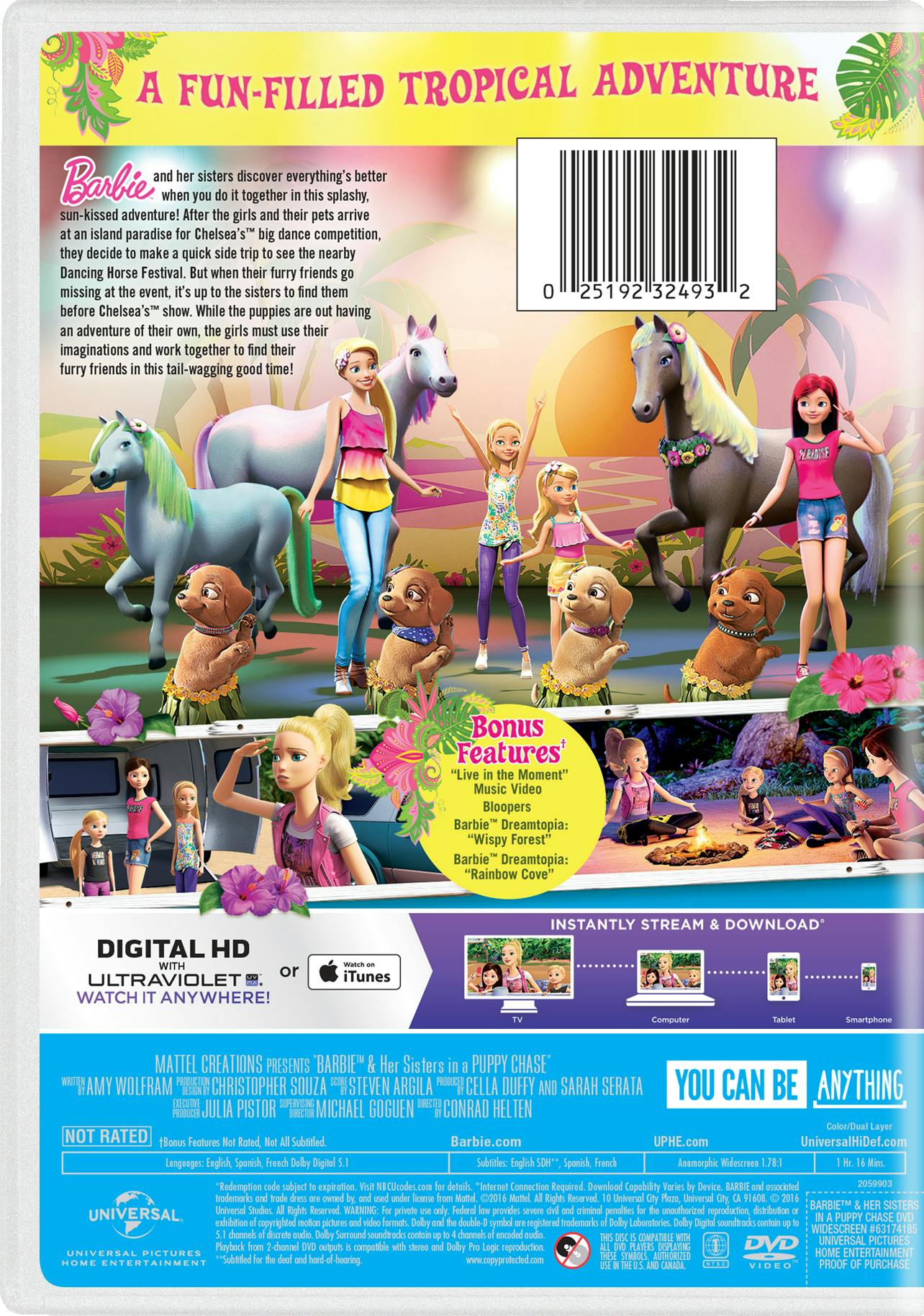 Barbie and Her Sisters in a Puppy Chase (DVD + Digital HD) [DVD] - Image 2