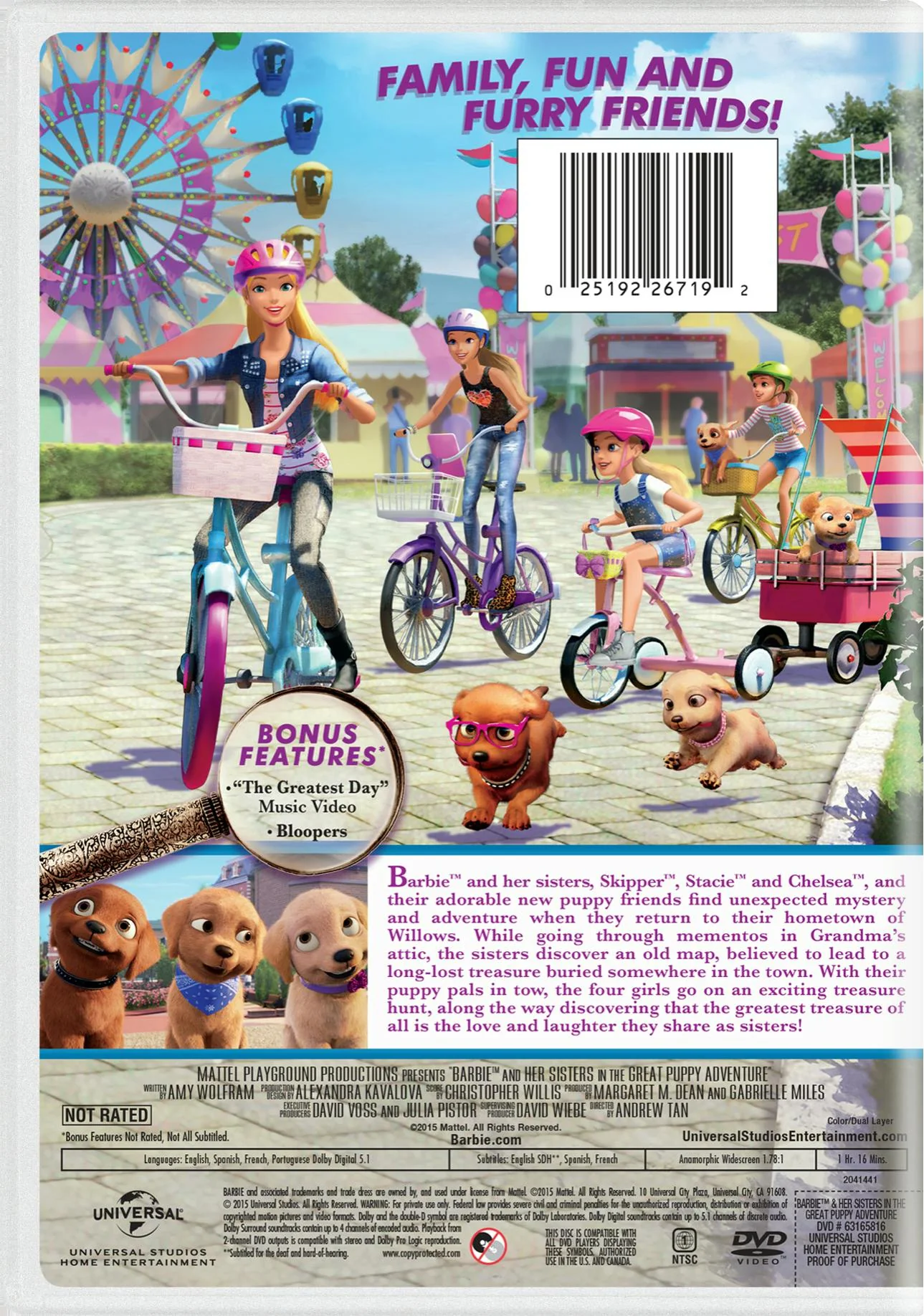 Barbie and Her Sisters in the Great Puppy Adventure [DVD] - Image 2