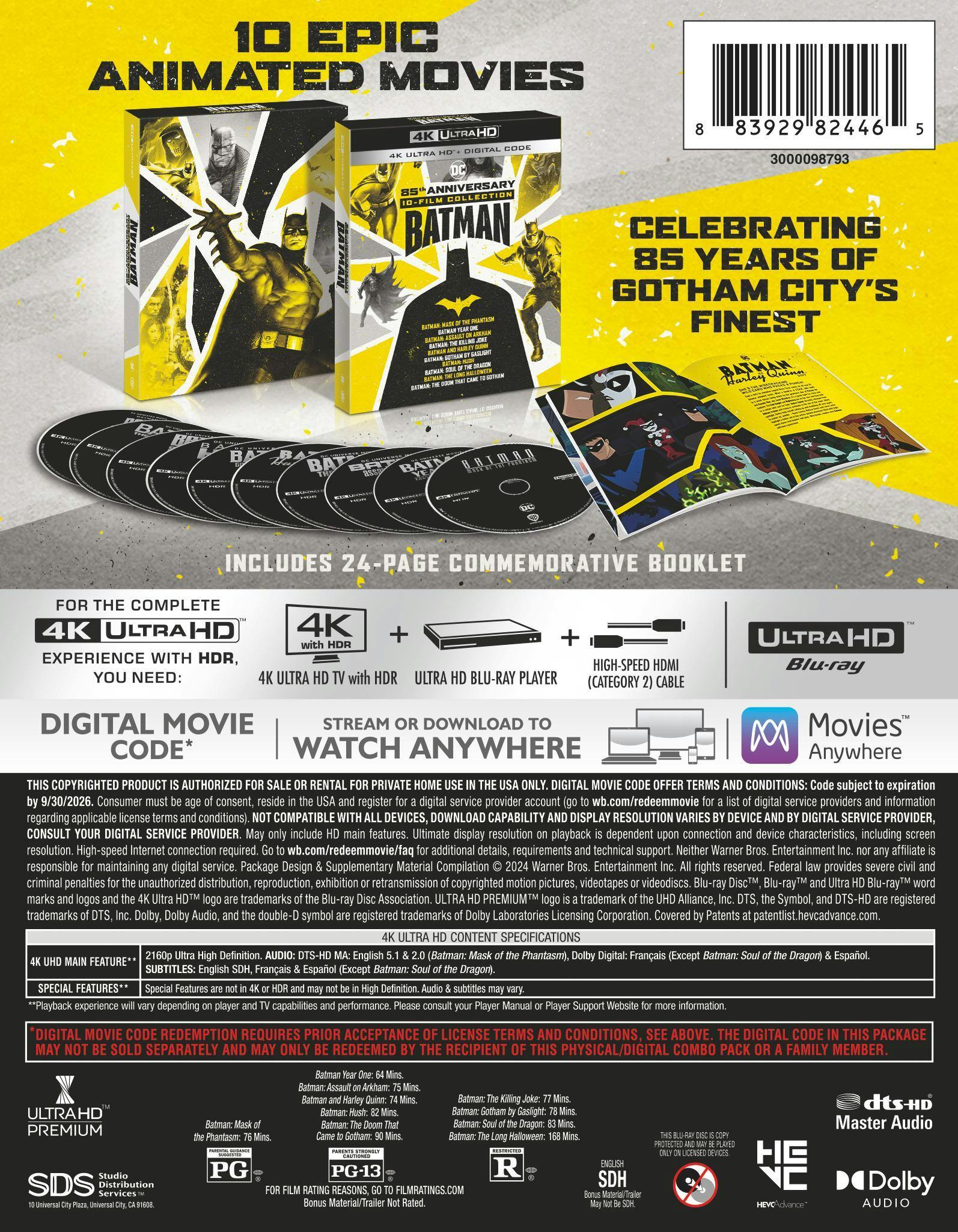 Batman 85th Anniversary Collection (4K Ultra HD) [UHD] - Image 3