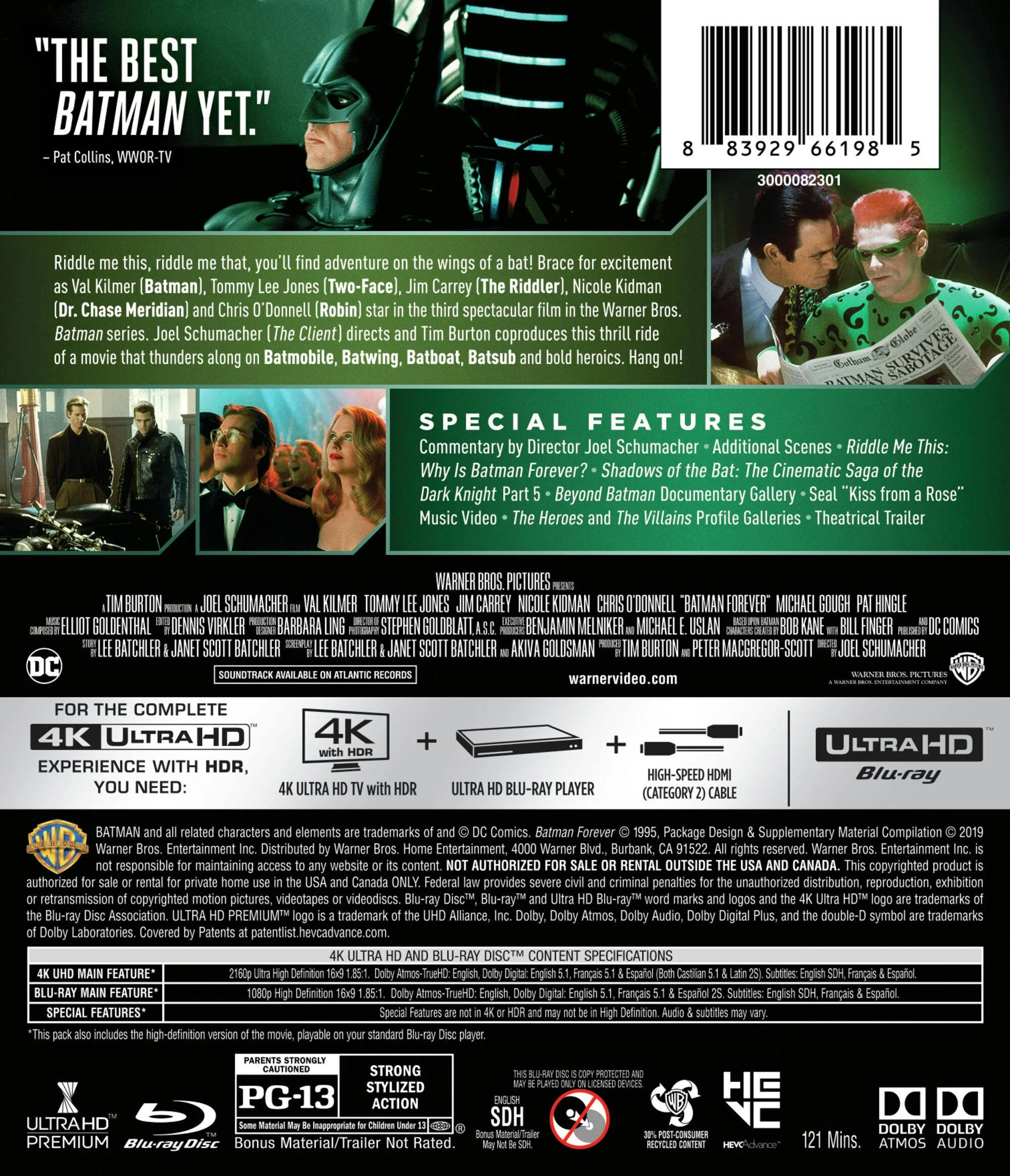 Batman Forever (4K Ultra HD + Blu-ray) [UHD] - Image 3