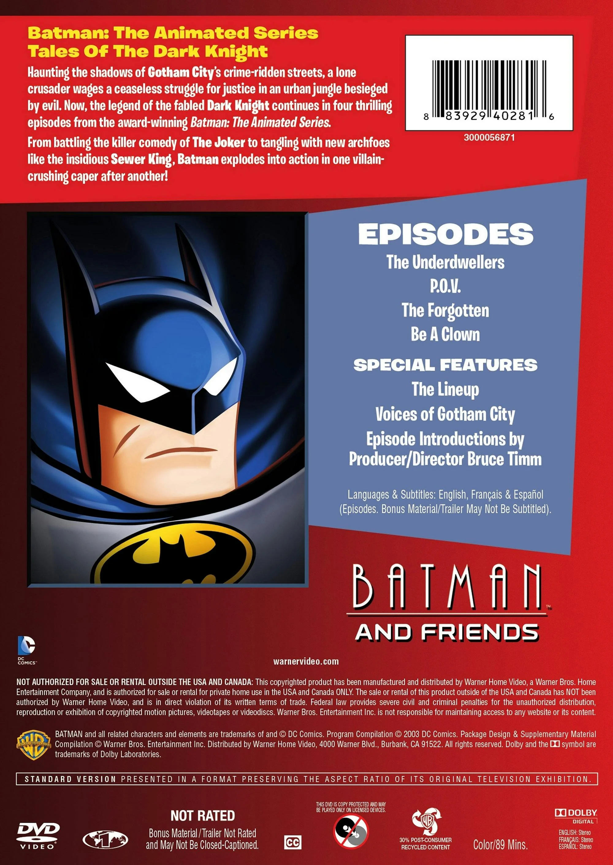 Batman and Friends [DVD] - Image 2