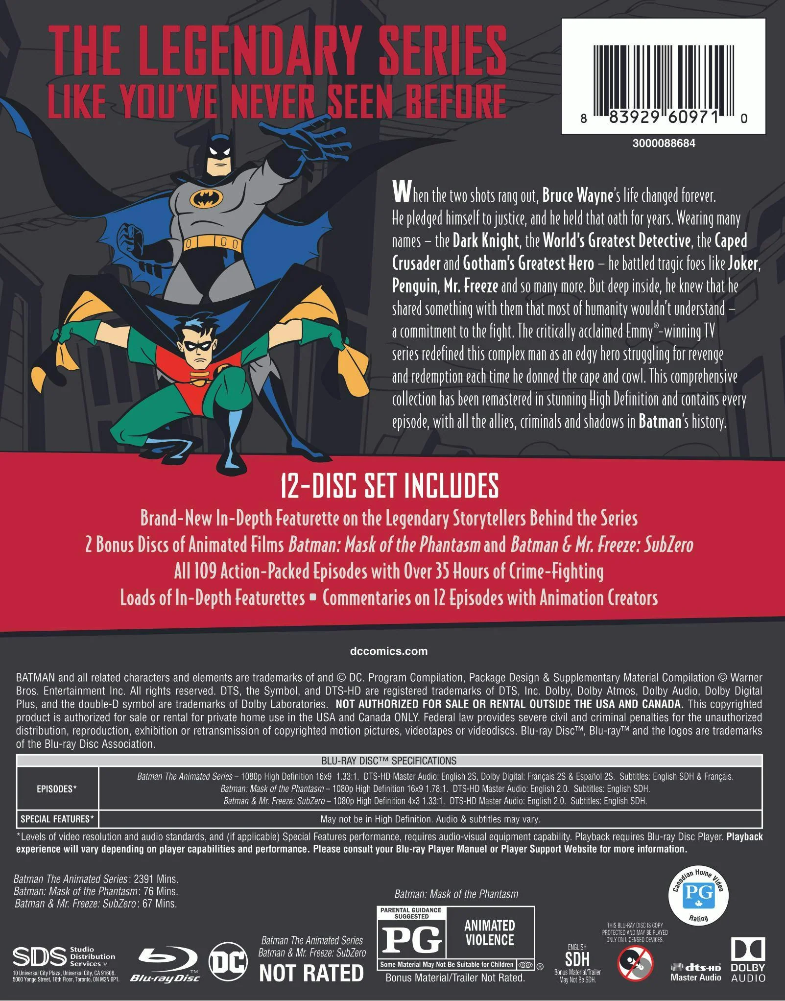 Batman: The Complete Animated Series (Box Set) [Blu-ray] - Image 2