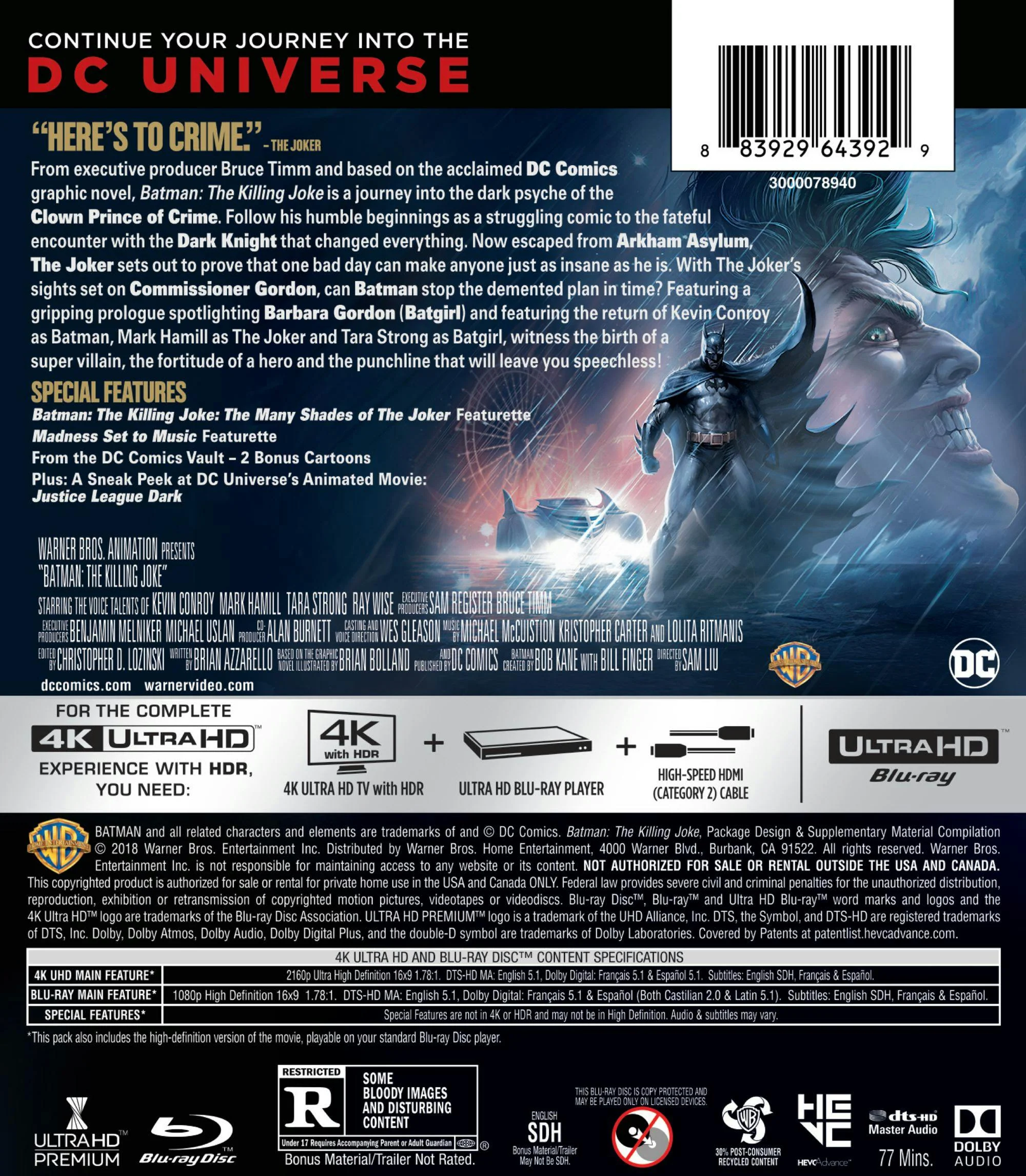 Batman: The Killing Joke [UHD] - Image 3