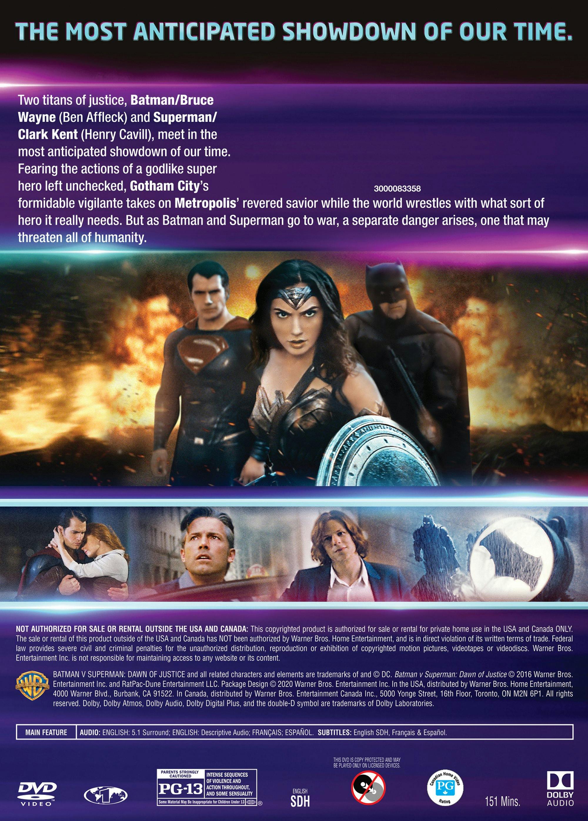 Batman v Superman: Dawn of Justice (WW84 LL/$5MM/DVD) [DVD] - Image 3