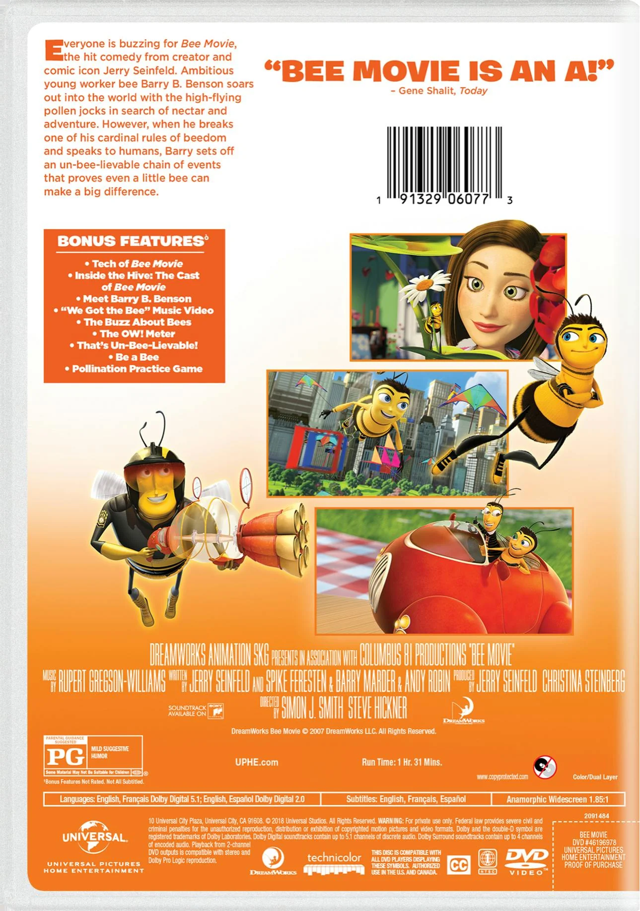 Bee Movie (2018) (DVD New Box Art) [DVD] - Image 2