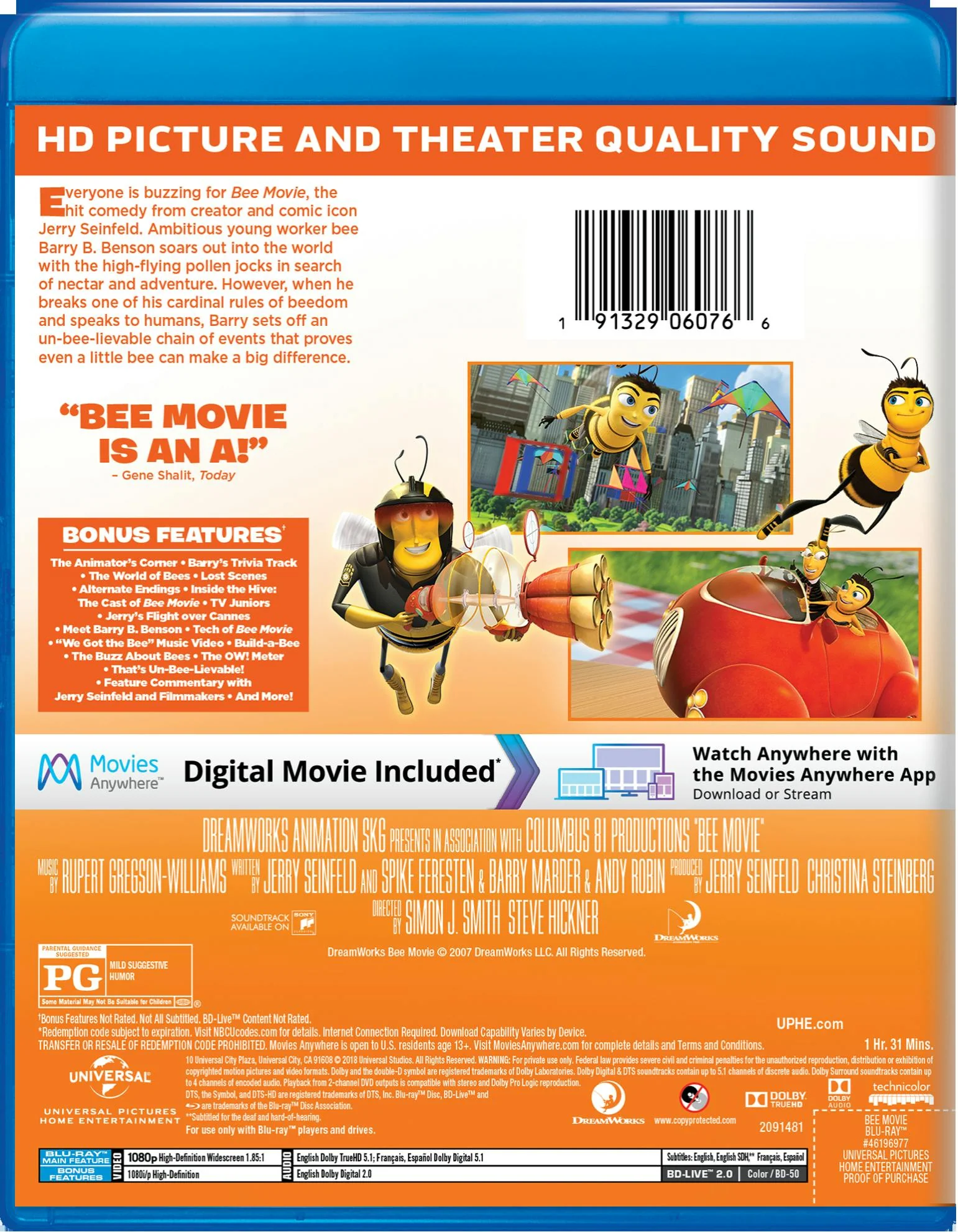 Bee Movie (Blu-ray New Box Art) [Blu-ray] - Image 2