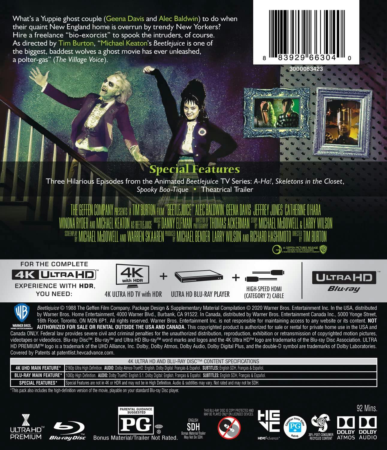 Beetlejuice (4K Ultra HD + Blu-ray) [UHD] - Image 3