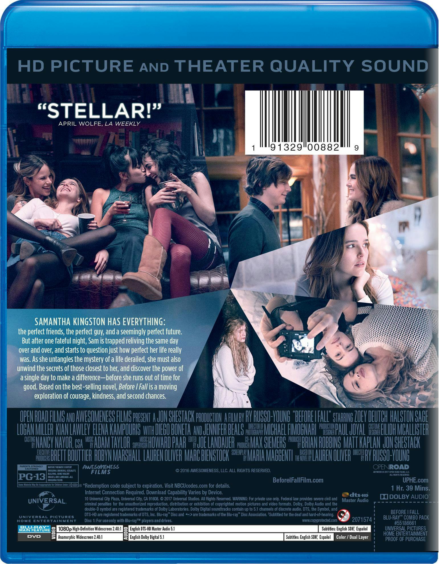 Before I Fall (DVD + Digital) [Blu-ray] - Image 2