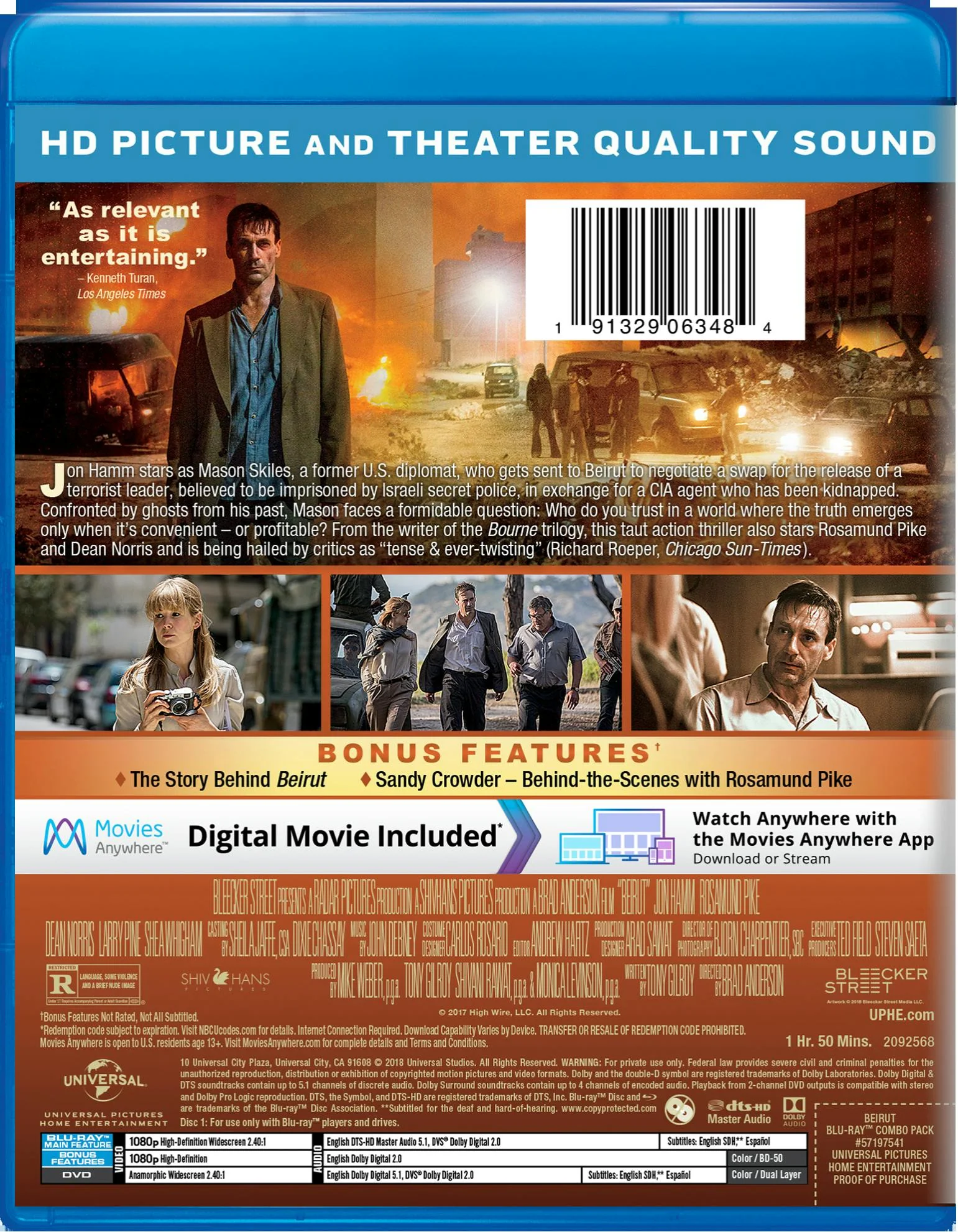 Beirut (DVD + Digital) [Blu-ray] - Image 2