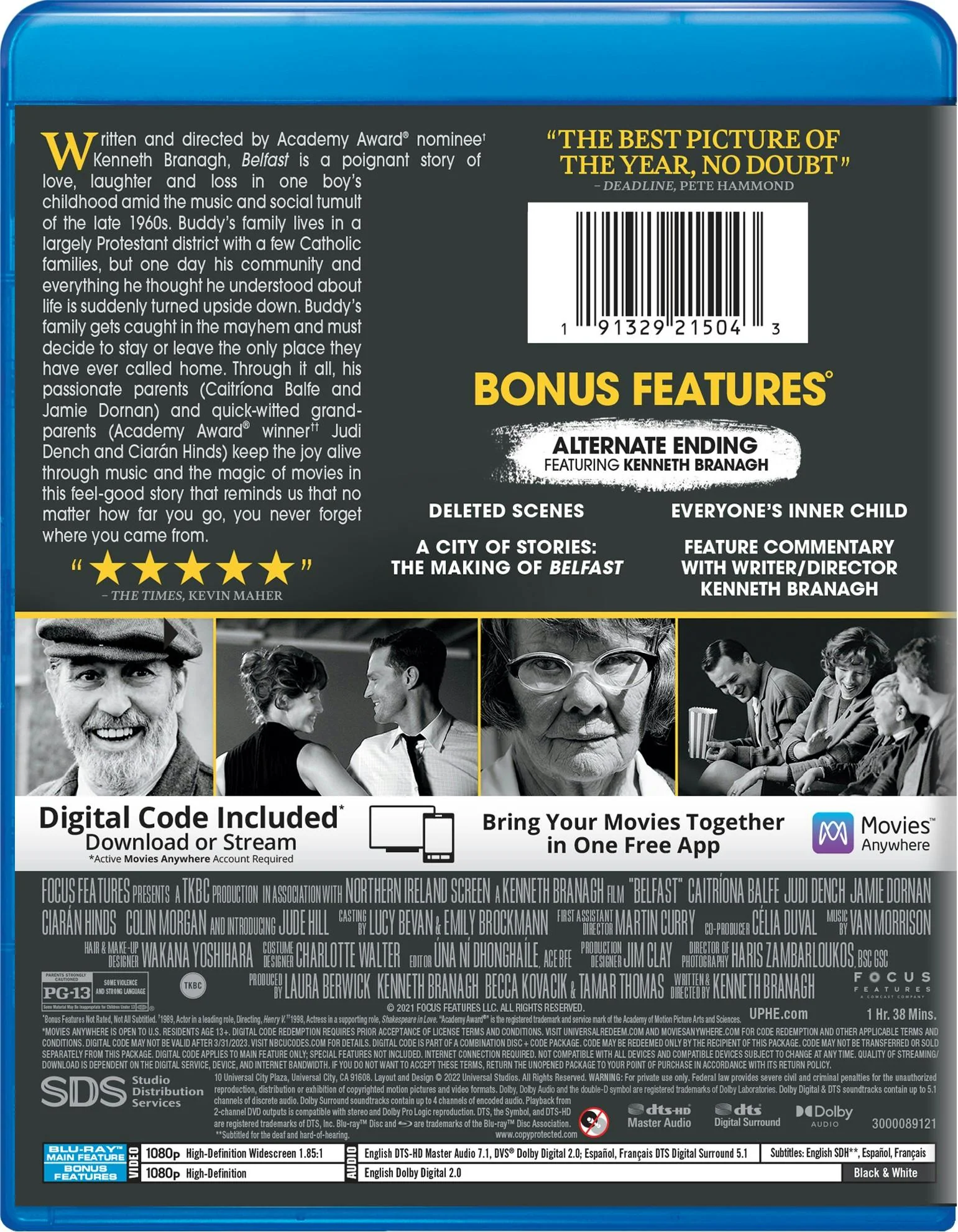 Belfast (Blu-ray + Digital Copy) [Blu-ray] - Image 3