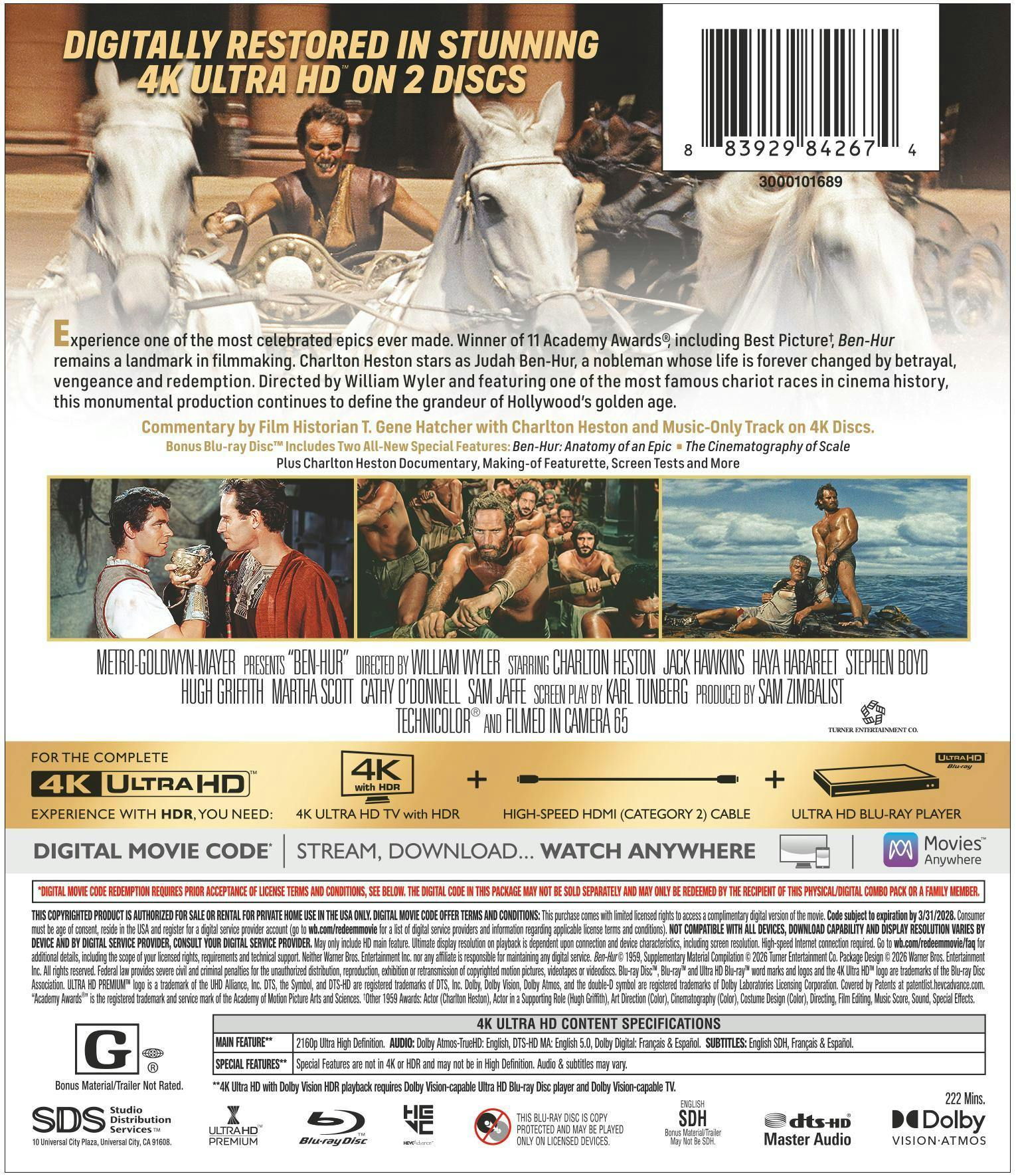 Ben-Hur (4K Ultra HD + Digital) [UHD] - Image 3
