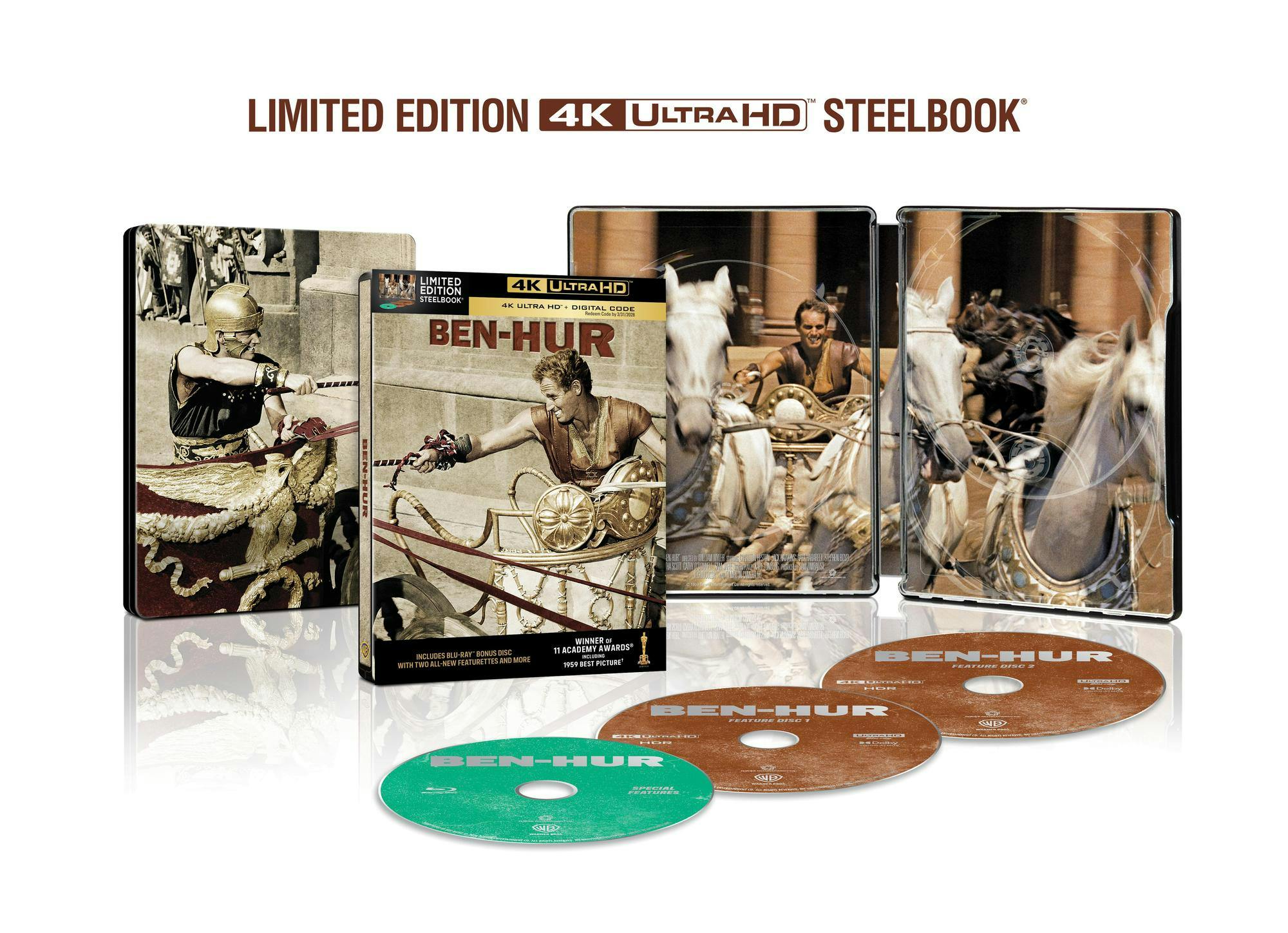 Ben-Hur (Limited Edition 4K Steelbook + Blu-ray + Digital) [UHD] - Image 4