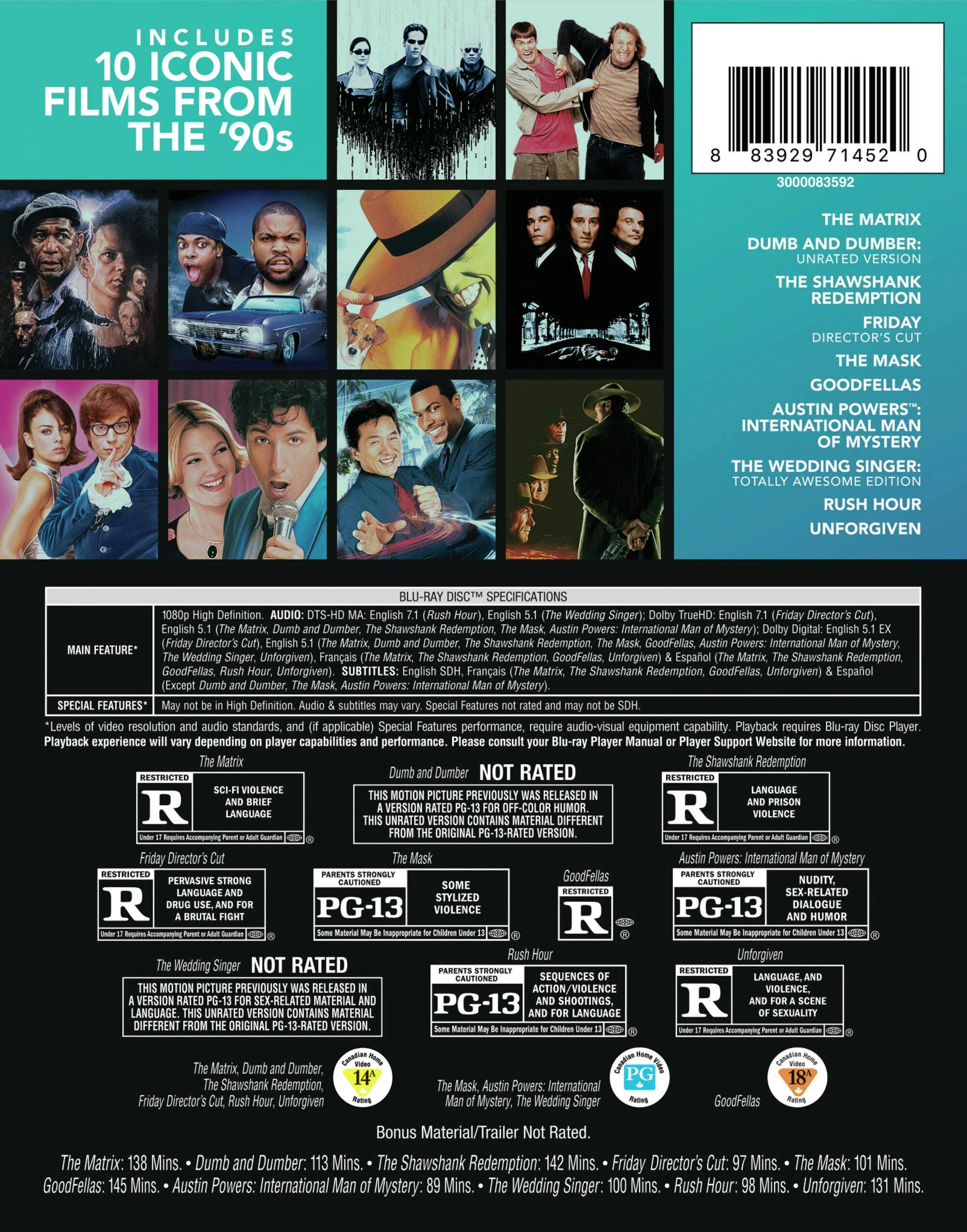 Best of 90s 10-Film Collection, Vol 1. (Blu-ray Set) [Blu-ray] - Image 3