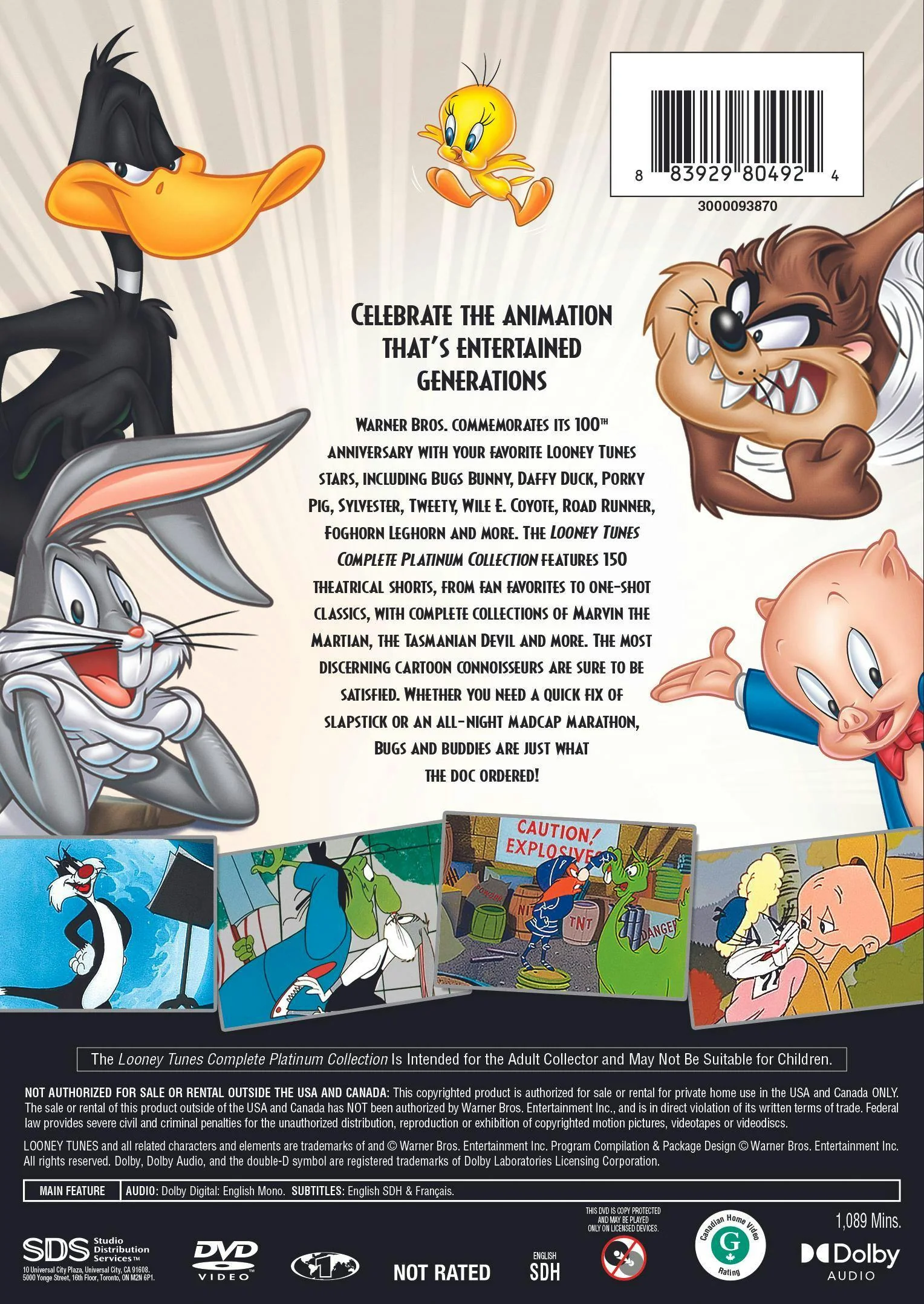 Best of WB 100th: The Looney Tunes Complete Platinum Collection (DVD Boxed Set) [DVD] - Image 3