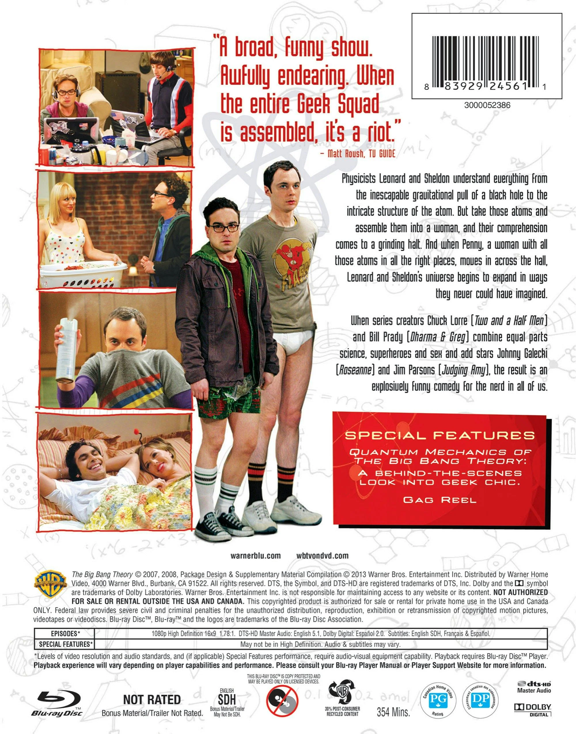 Big Bang Theory: The Complete First Season [Blu-ray] - Image 3