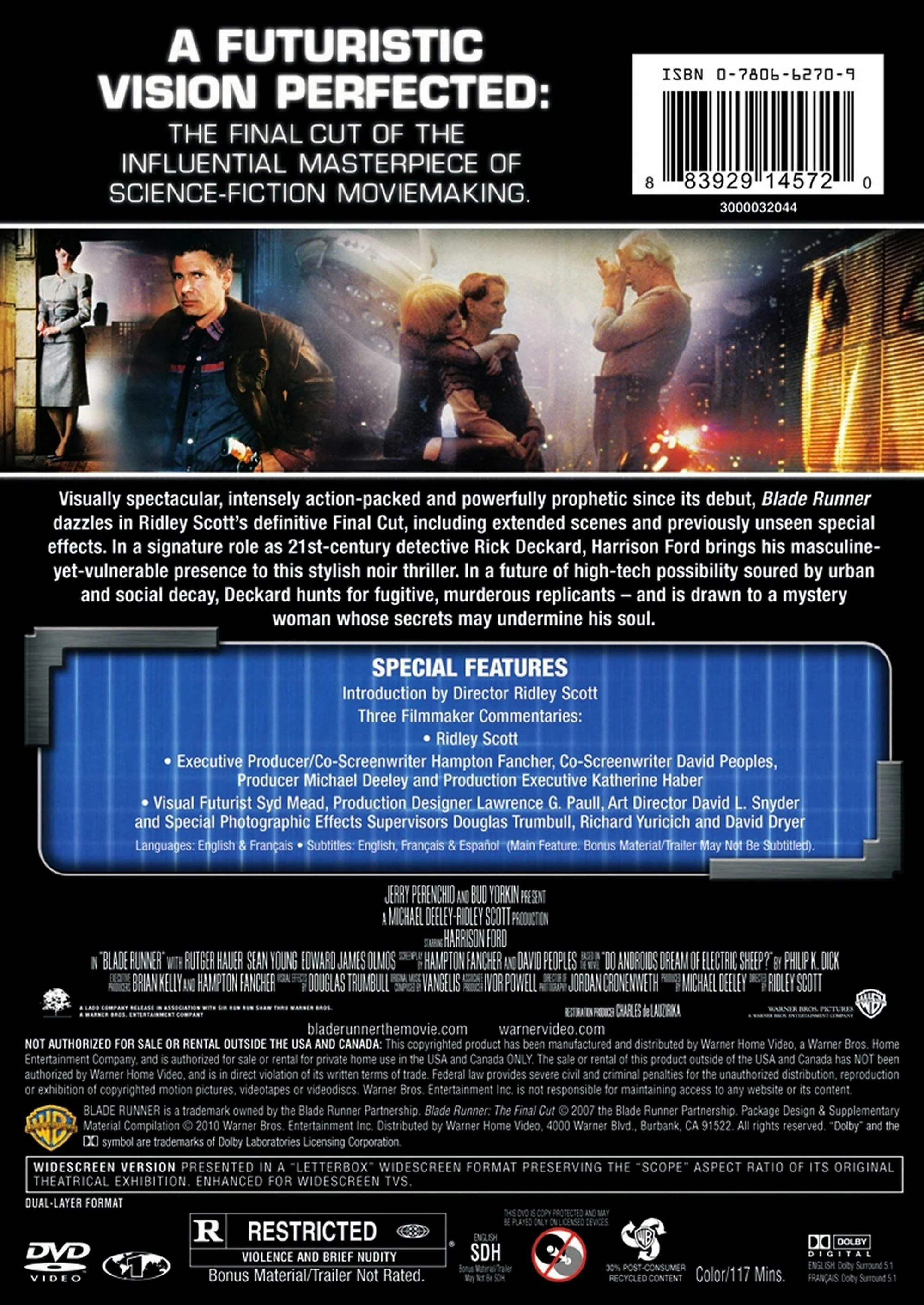 Blade Runner: The Final Cut (DVD Final Cut) [DVD] - Image 2