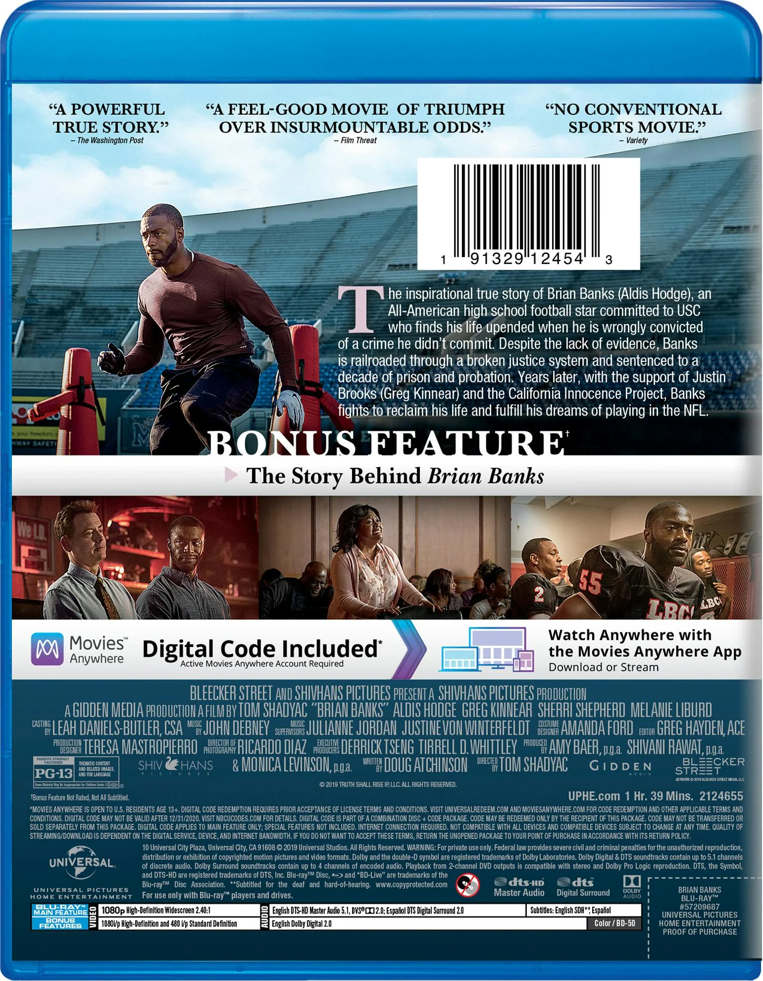 Brian Banks (Blu-ray + Digital Copy) [Blu-ray] - Image 2