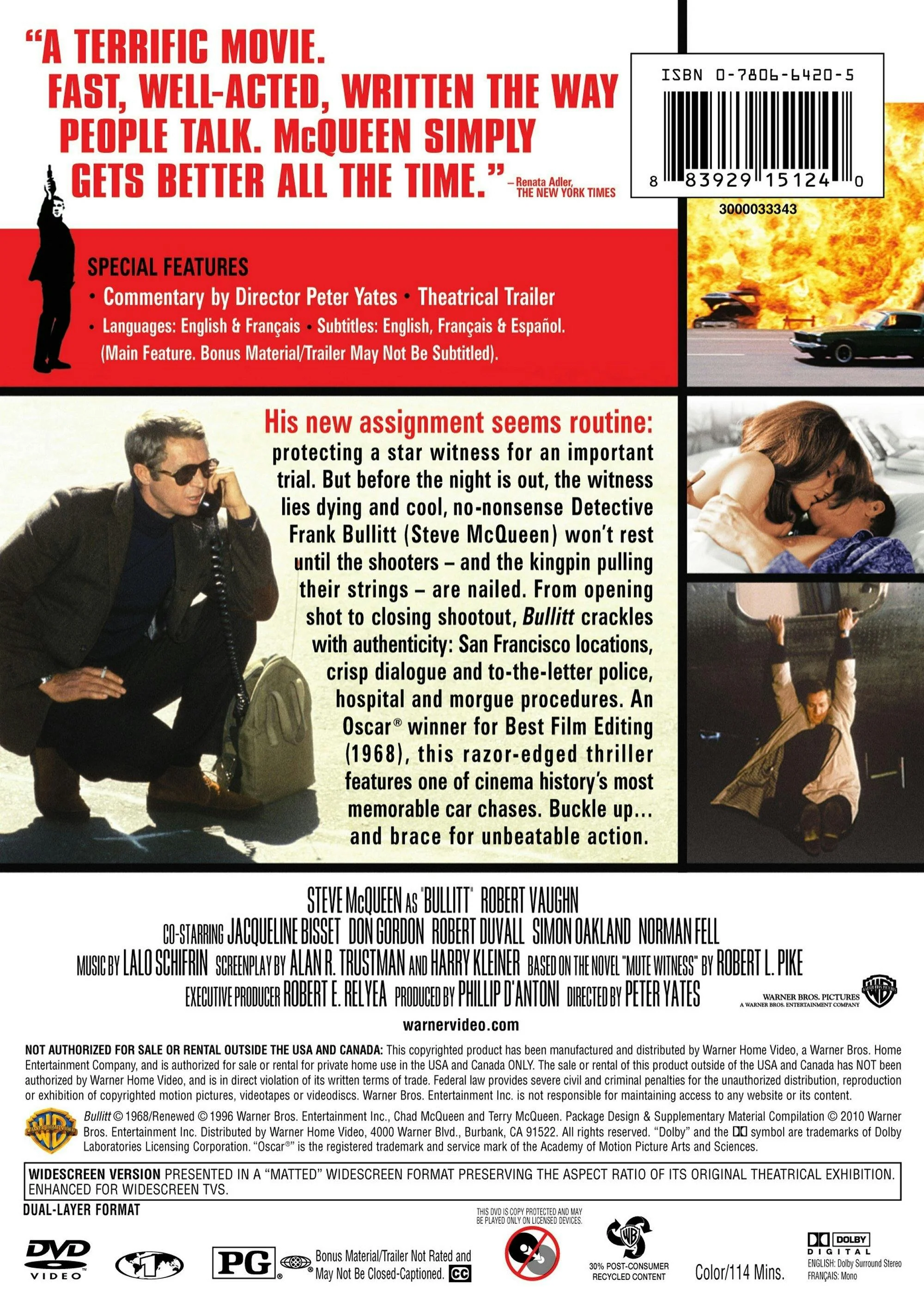 Bullitt (DVD New Packaging) [DVD] - Image 2