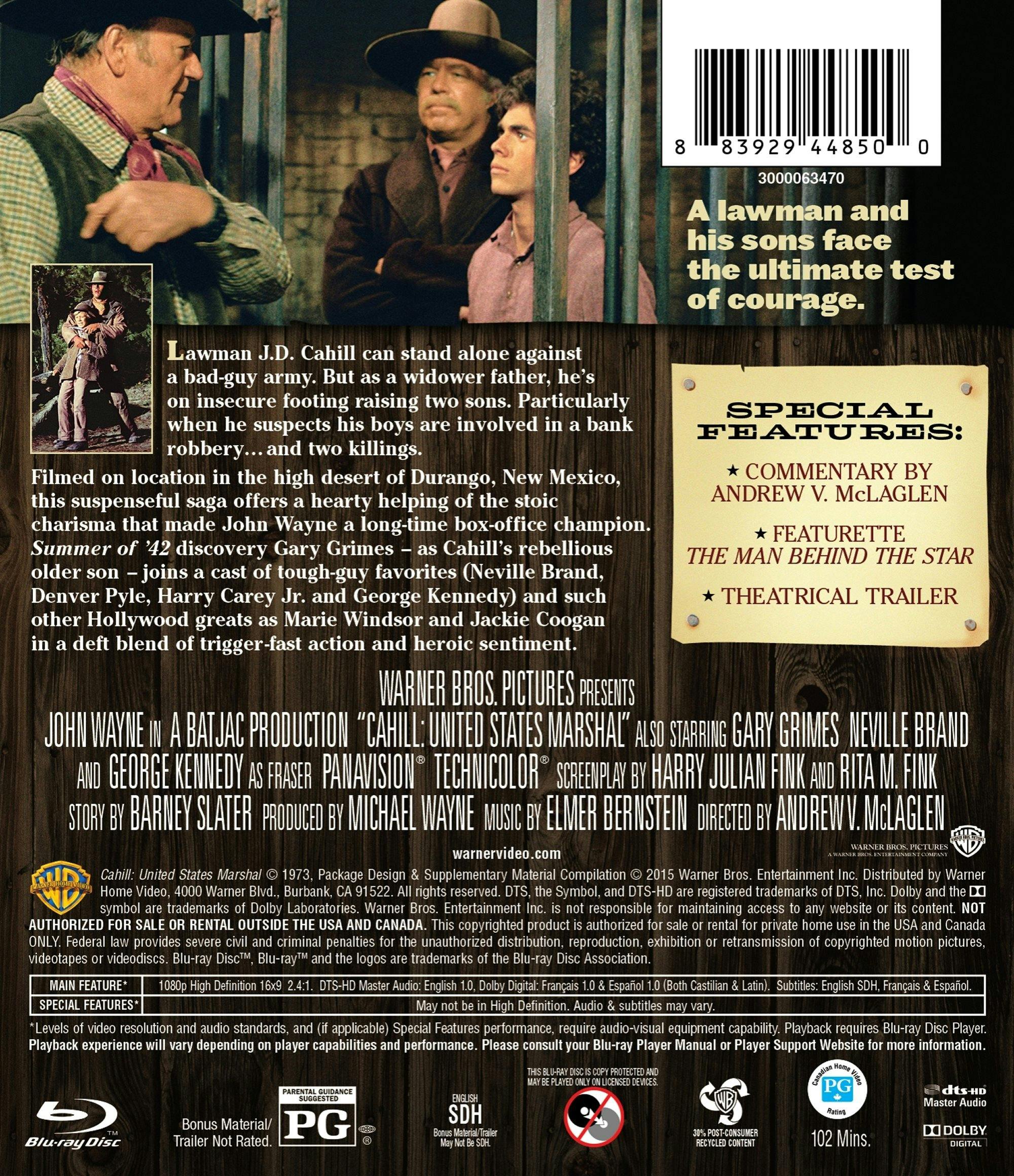 Cahill - US Marshal [Blu-ray] - Image 2