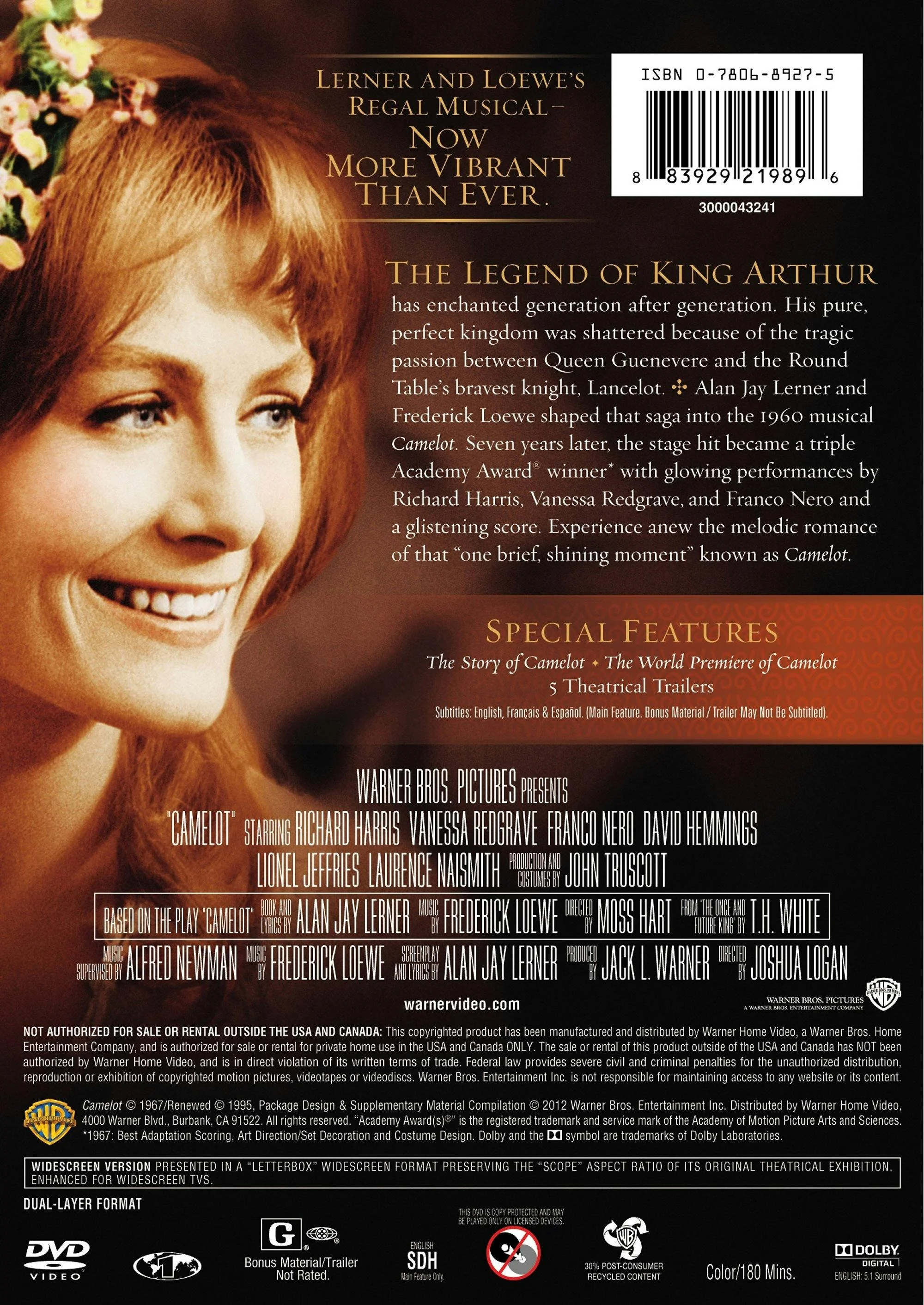 Camelot (45th Anniversary Edition) [DVD] - Image 2