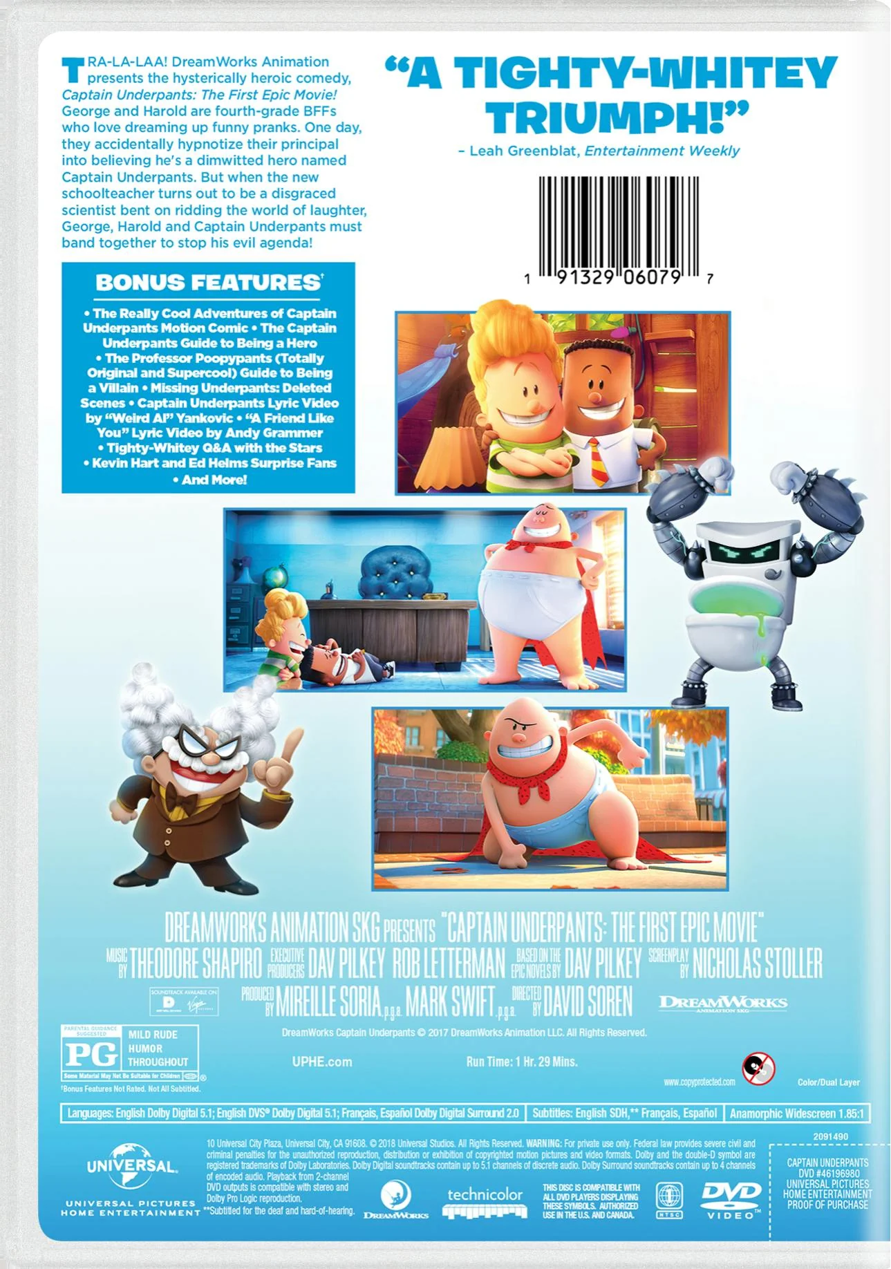 Captain Underpants: The First Epic Movie (New Artwork) [DVD] - Image 2