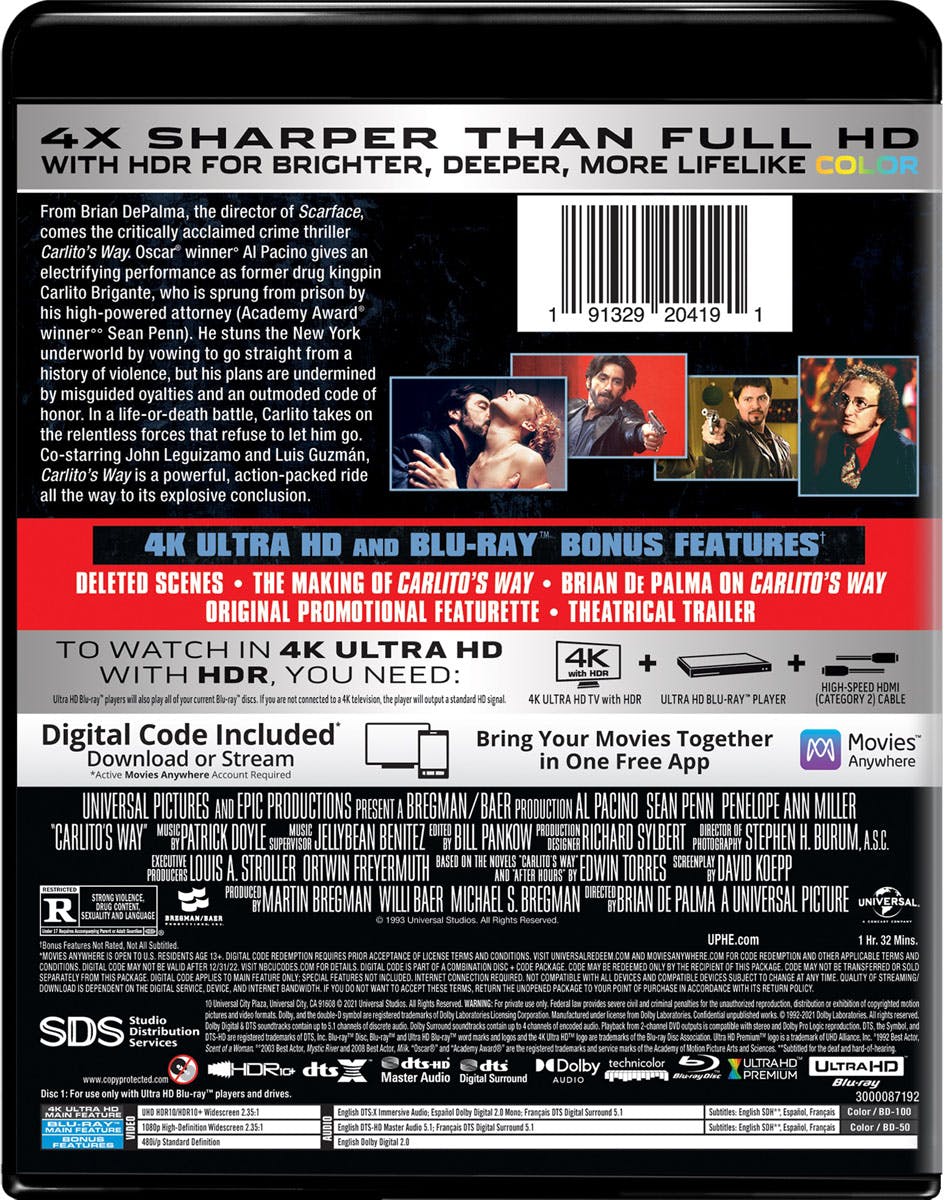 Carlito's Way (4K Ultra HD) [UHD] - Image 3